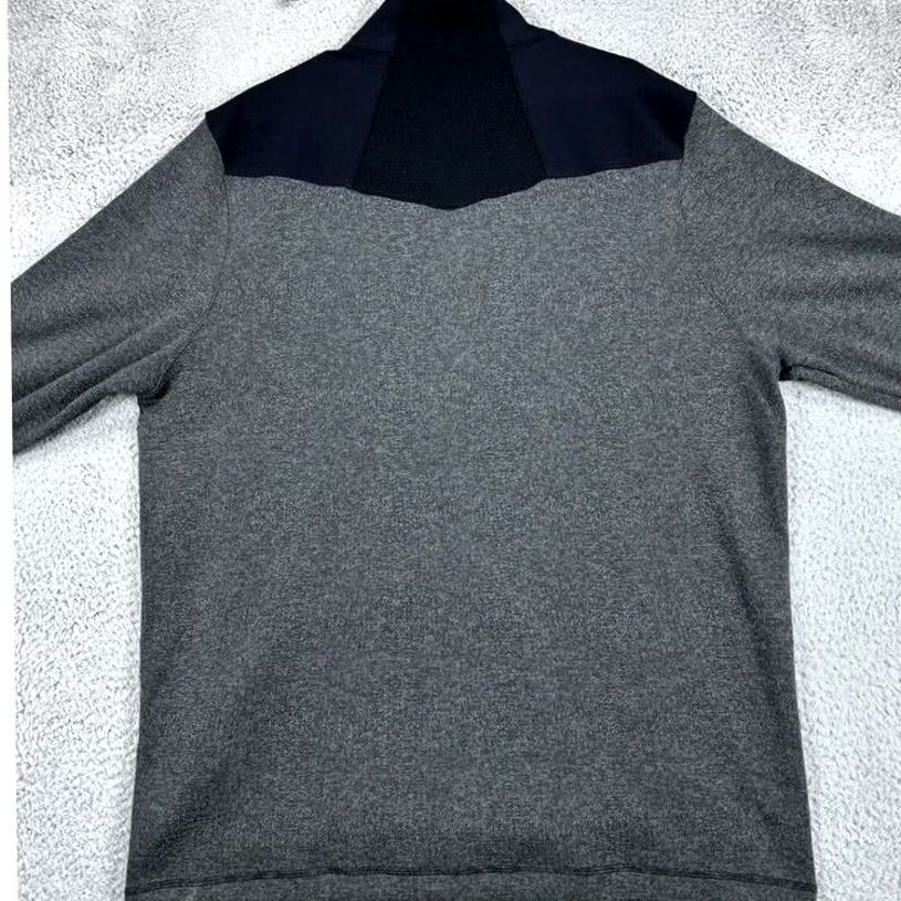 Under Armour Under Armour Pullover Shirt Adult XL ColdGear Grey Black Quarter Zip Logo Mens Size US XL / EU 56 / 4 - 2 Thumbnail
