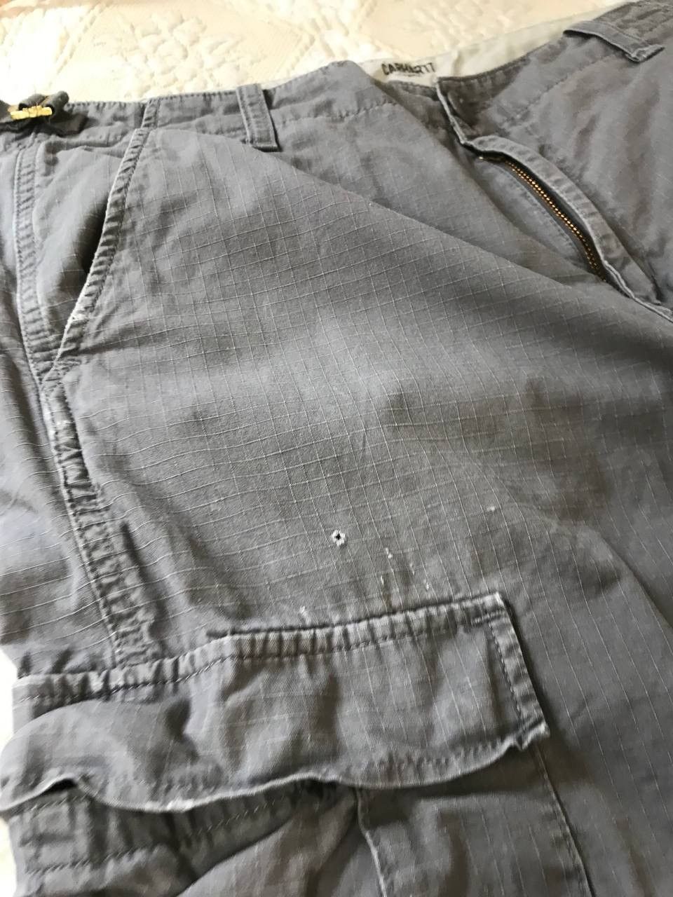 Carhartt 🔥 Vintage Carhartt Cargo Aviation Pants Work Y2K Denim Jeans Size US 32 / EU 48 - 7 Thumbnail