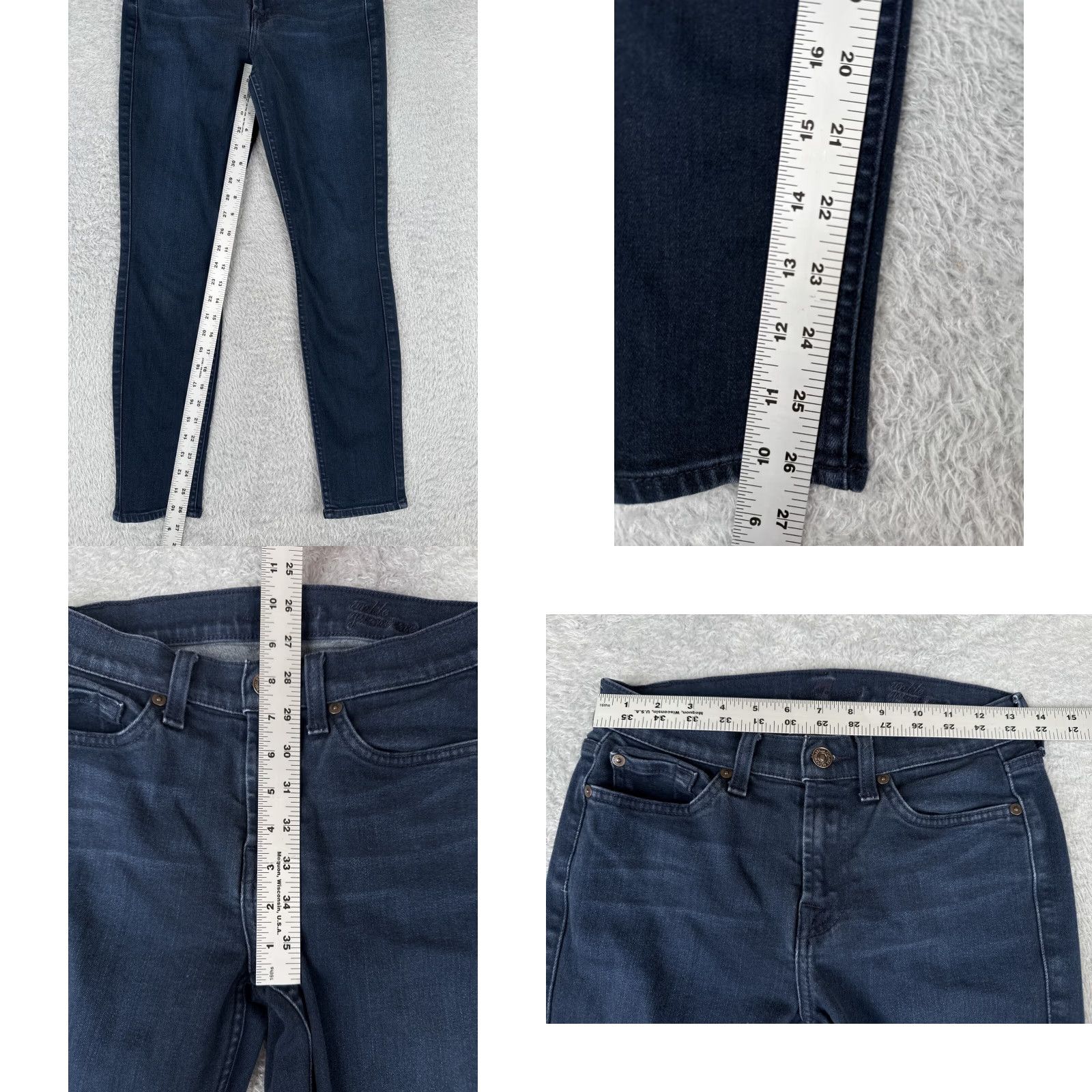 7 For All Mankind 7 For All Mankind Jeans Womens 26 Blue Denim Ankle Gwenevere Tapered 26x27 Size 26" / US 2 / IT 38 - 8 Thumbnail