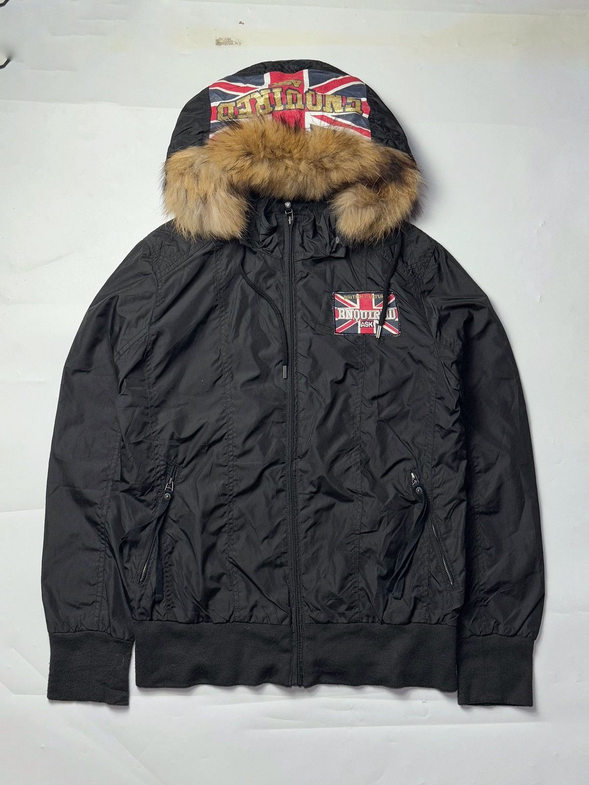Le Grande Bleu (L.G.B.) Fur Hoodie Jacket ASK Enquared England Size US L / EU 52-54 / 3 - 1 Thumbnail