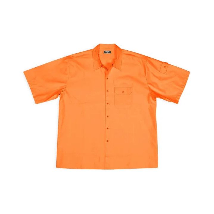Balenciaga Balenciaga Colorful Short Sleeve Button-Up Shirt Size US M / EU 48-50 / 2 - 1 Thumbnail