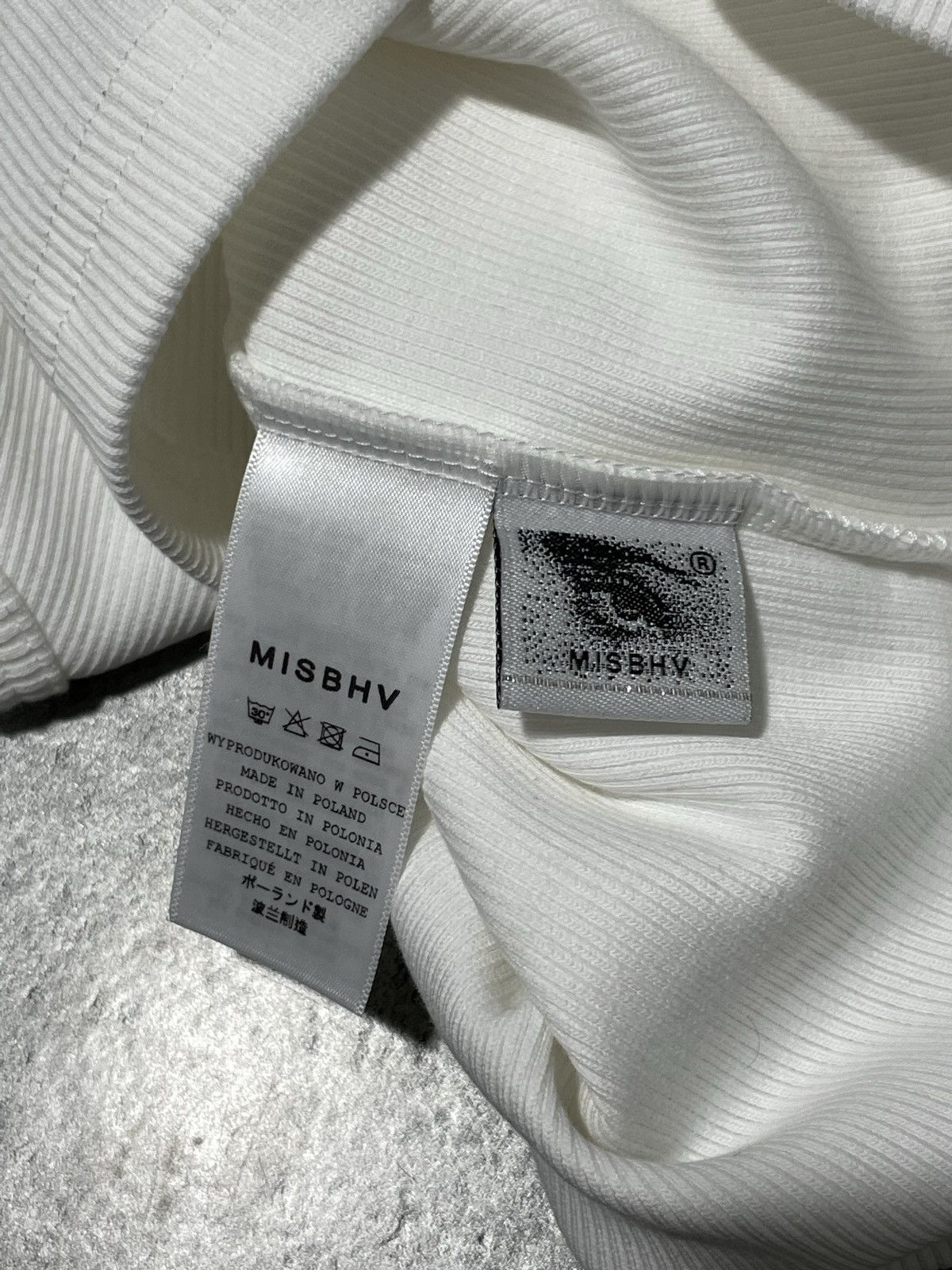 Misbhv misbhv tanktop archive blanc blank Size US XS / EU 42 / 0 - 5 Thumbnail