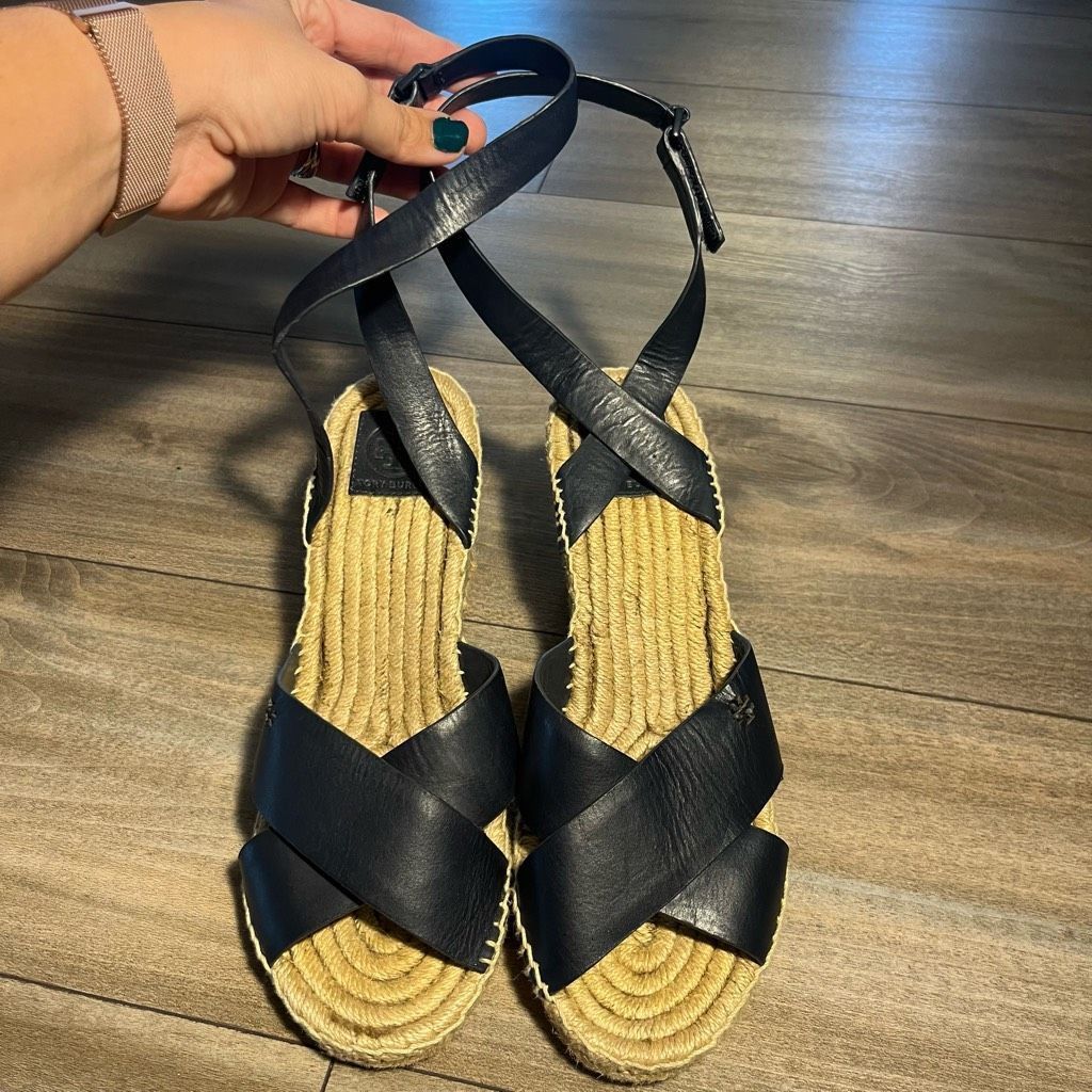Tory Burch Tory Burch Bima Wedge Espadrille Sandal Women Size 11 Size US 11 / IT 41 - 3 Thumbnail