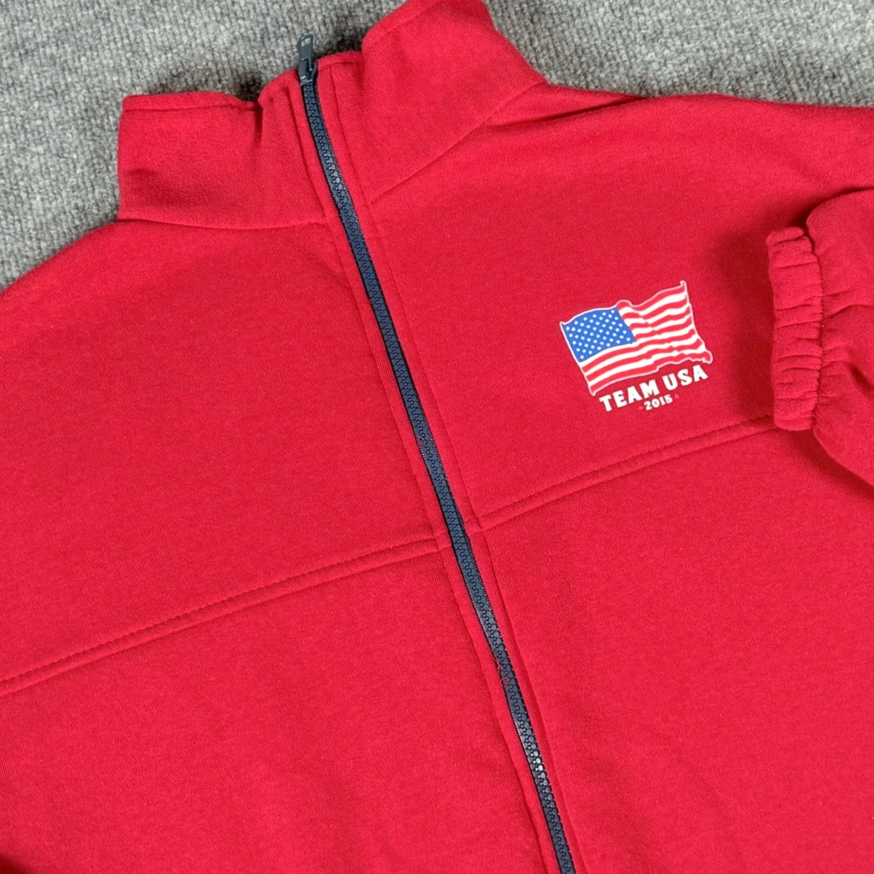 Etro VINTAGE Team USA Olympic Games Red Fleece Full Zip Jacket XL Mens Size US XL / EU 56 / 4 - 2 Thumbnail