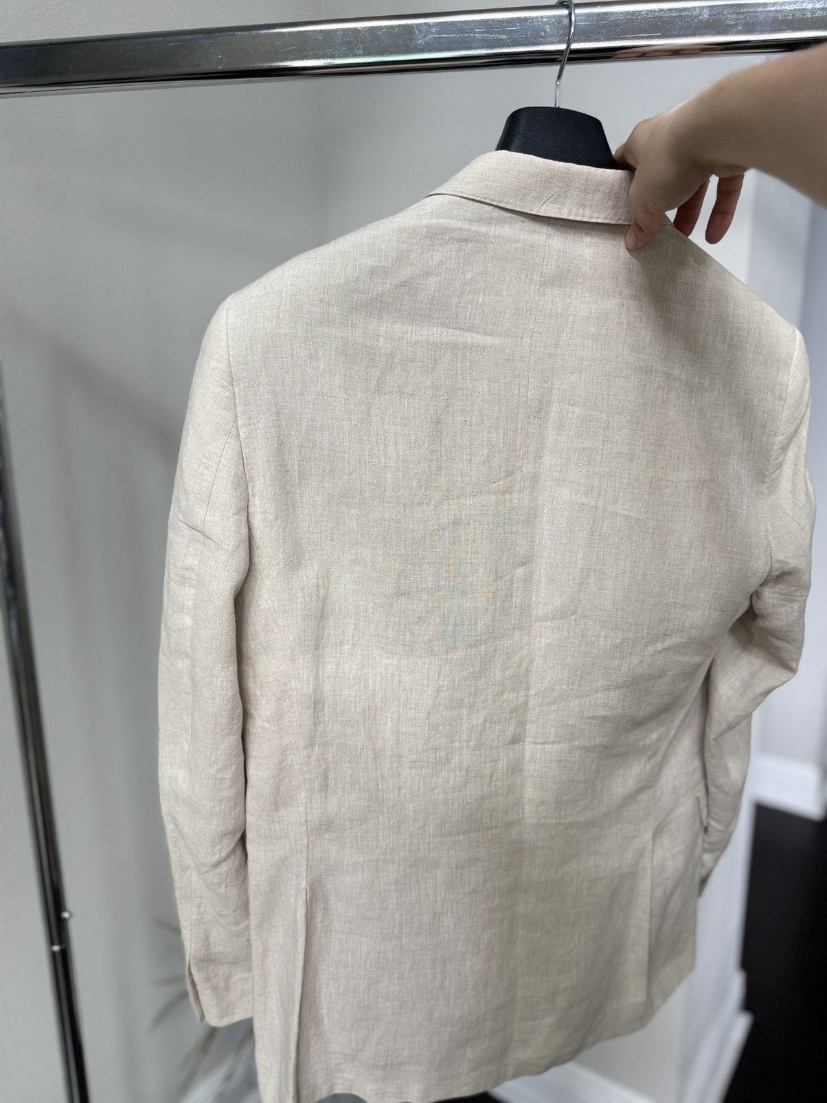 Other Pure Italian Linen Jacket F.lli Mill Tailored Blazer 36R Size 36R - 4 Thumbnail