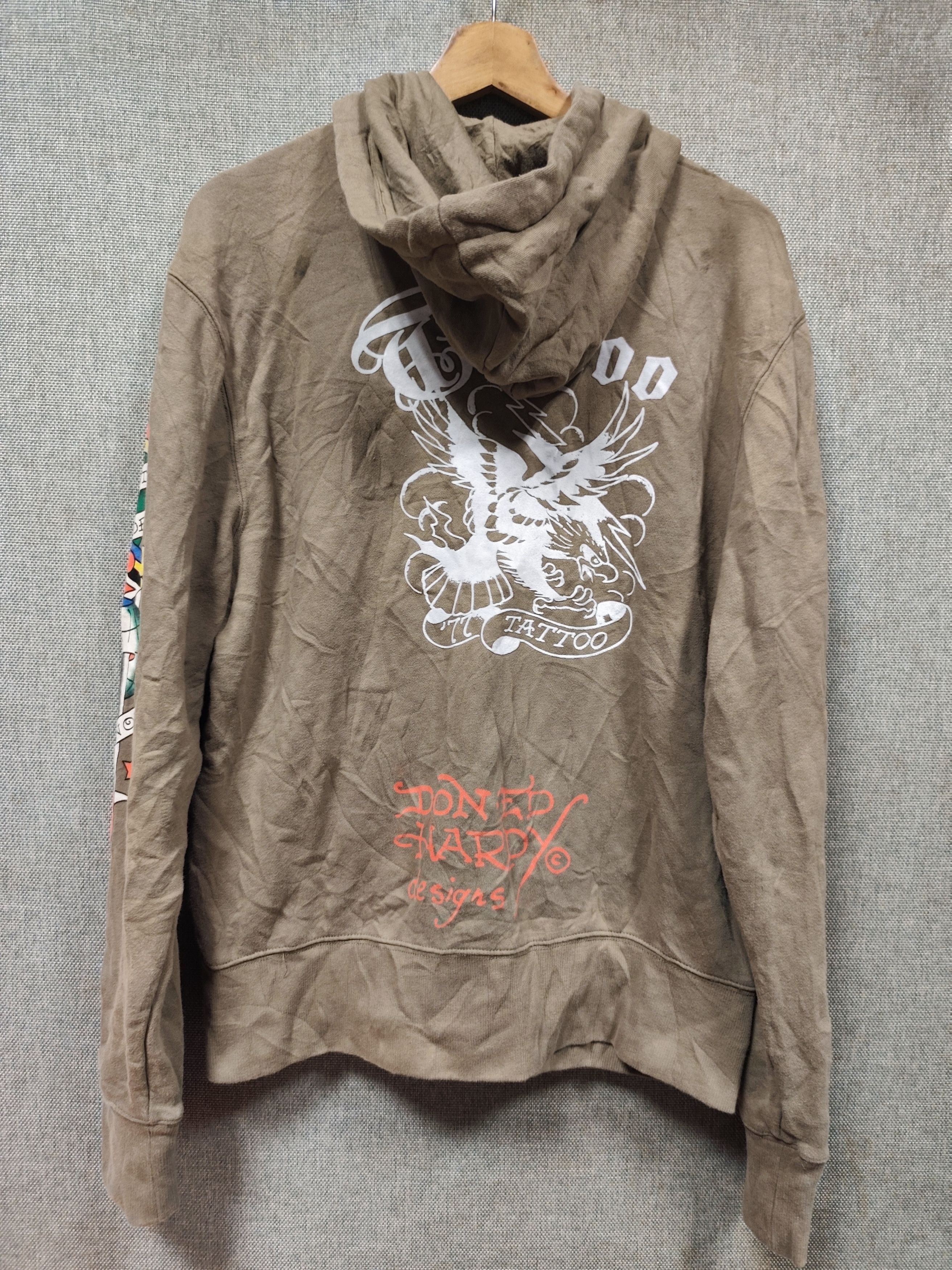 Ed Hardy Sweatshirt hoodie ed hardy by Christian Audigier Size US M / EU 48-50 / 2 - 2 Thumbnail
