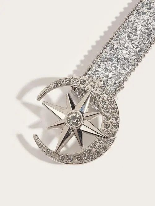VIBE Moon Rhinestone Belt Size ONE SIZE - 4 Thumbnail