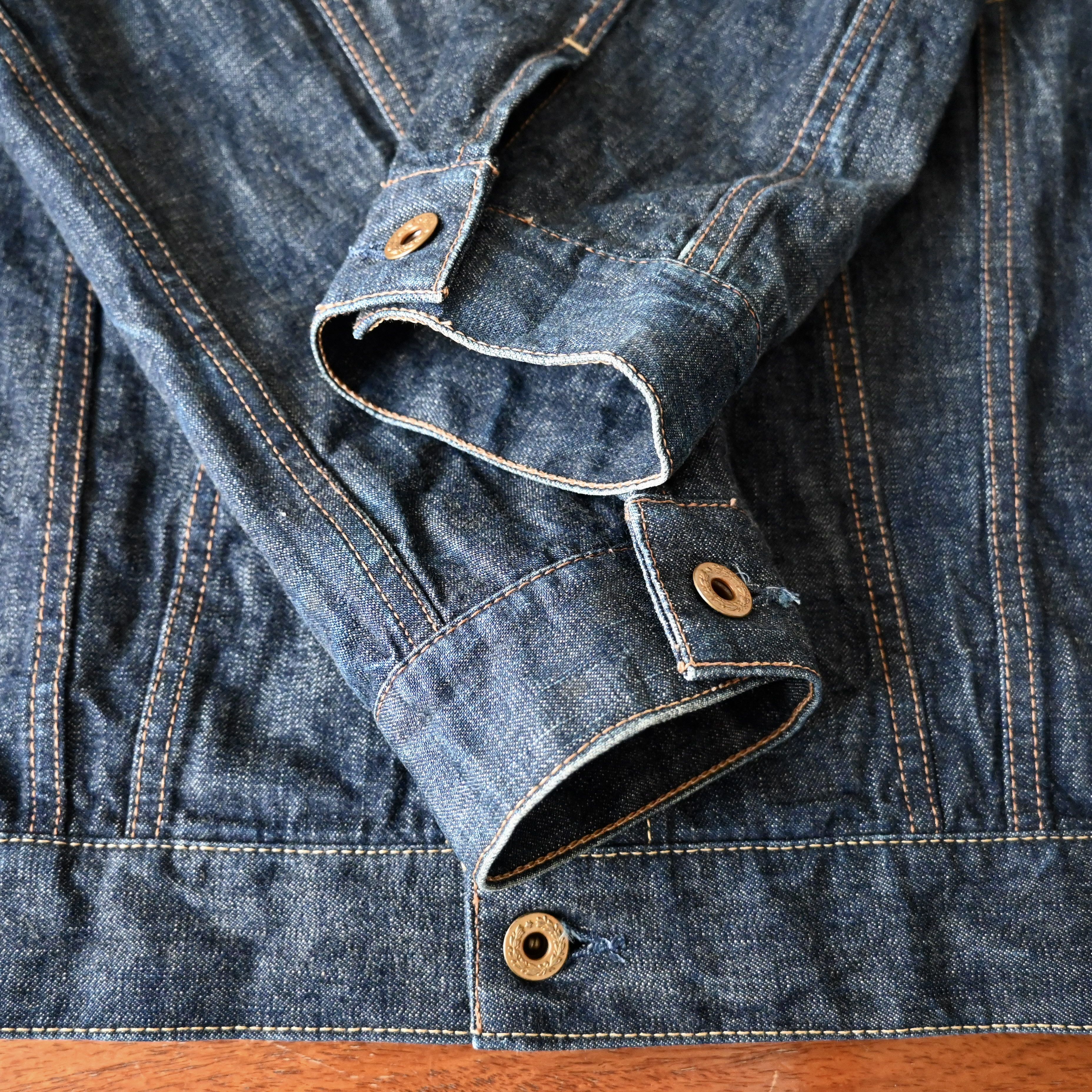 United Arrows UA Green Label Relaxing light ounce denim trucker jacket Size US M / EU 48-50 / 2 - 13 Thumbnail