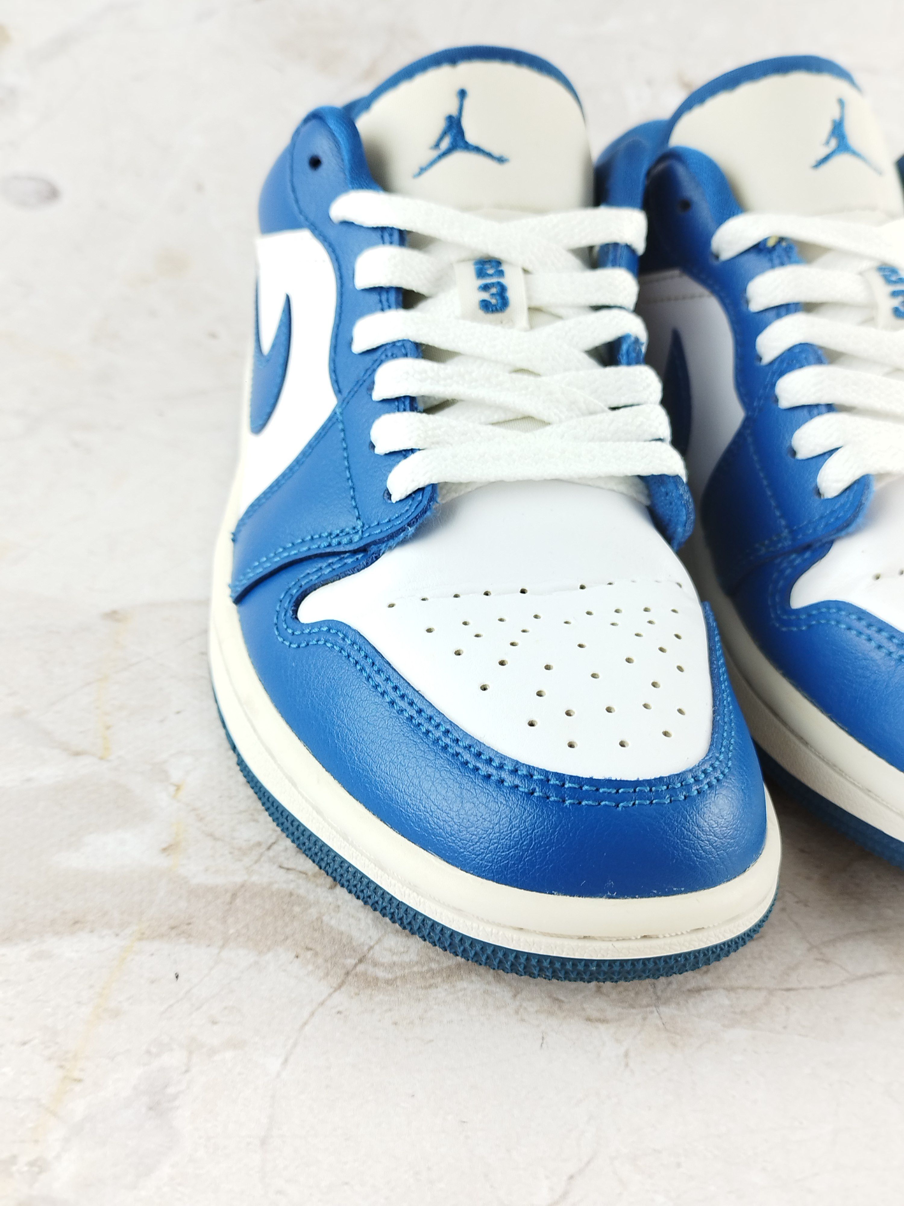 Jordan Brand Nike Jordan 1 Mid 'Marina Blue' rare streetwear low sneakers Size US 7 / IT 37 - 5 Thumbnail