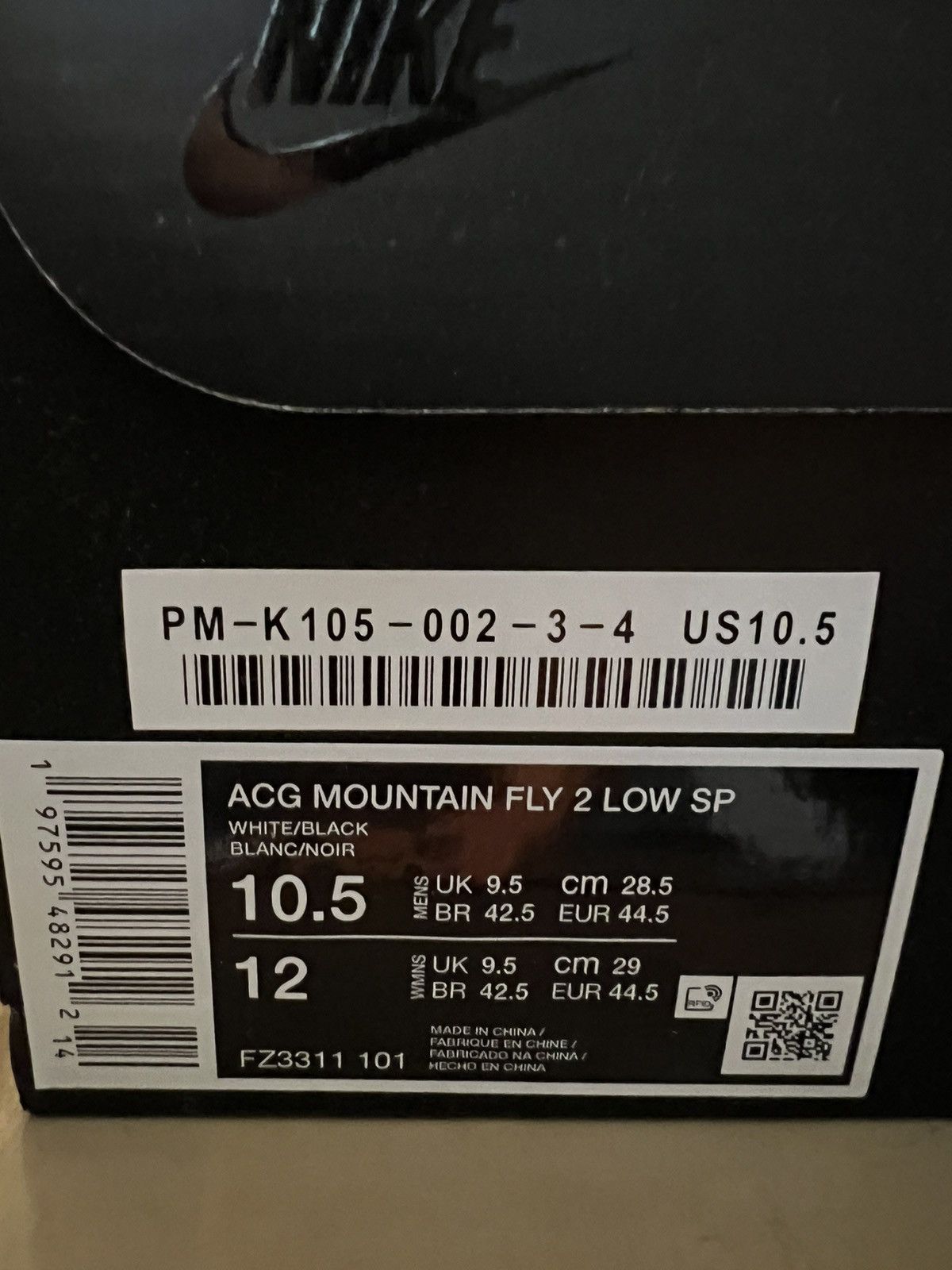 Comme des Garcons × Nike ACG Nike ACG x Comme des Garcons Mountain Fly2 10.5 Size US 10.5 / EU 43-44 - 13 Thumbnail