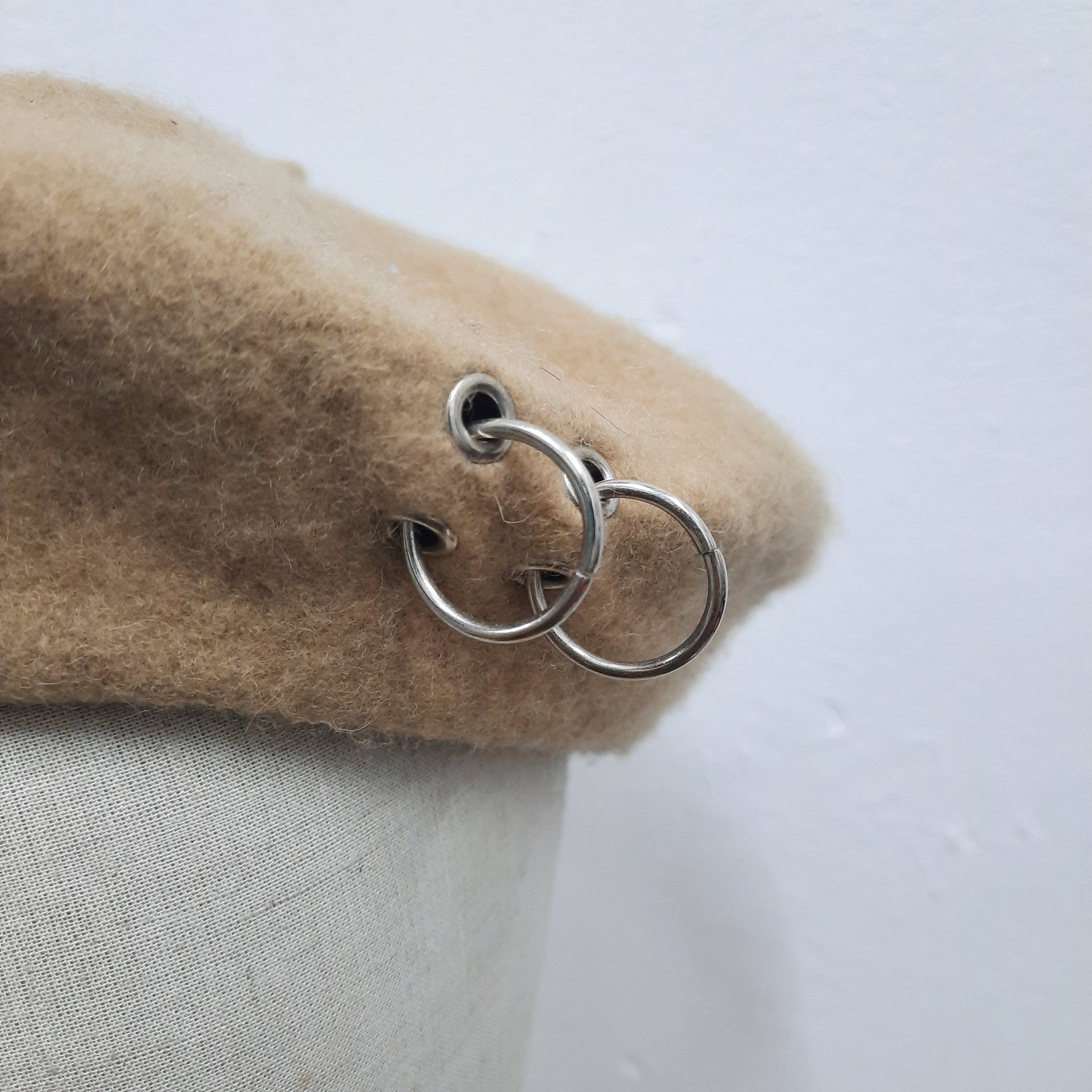 Japanese Brand 🪖 J brand millitage military army punk style wool beret Size ONE SIZE - 4 Thumbnail