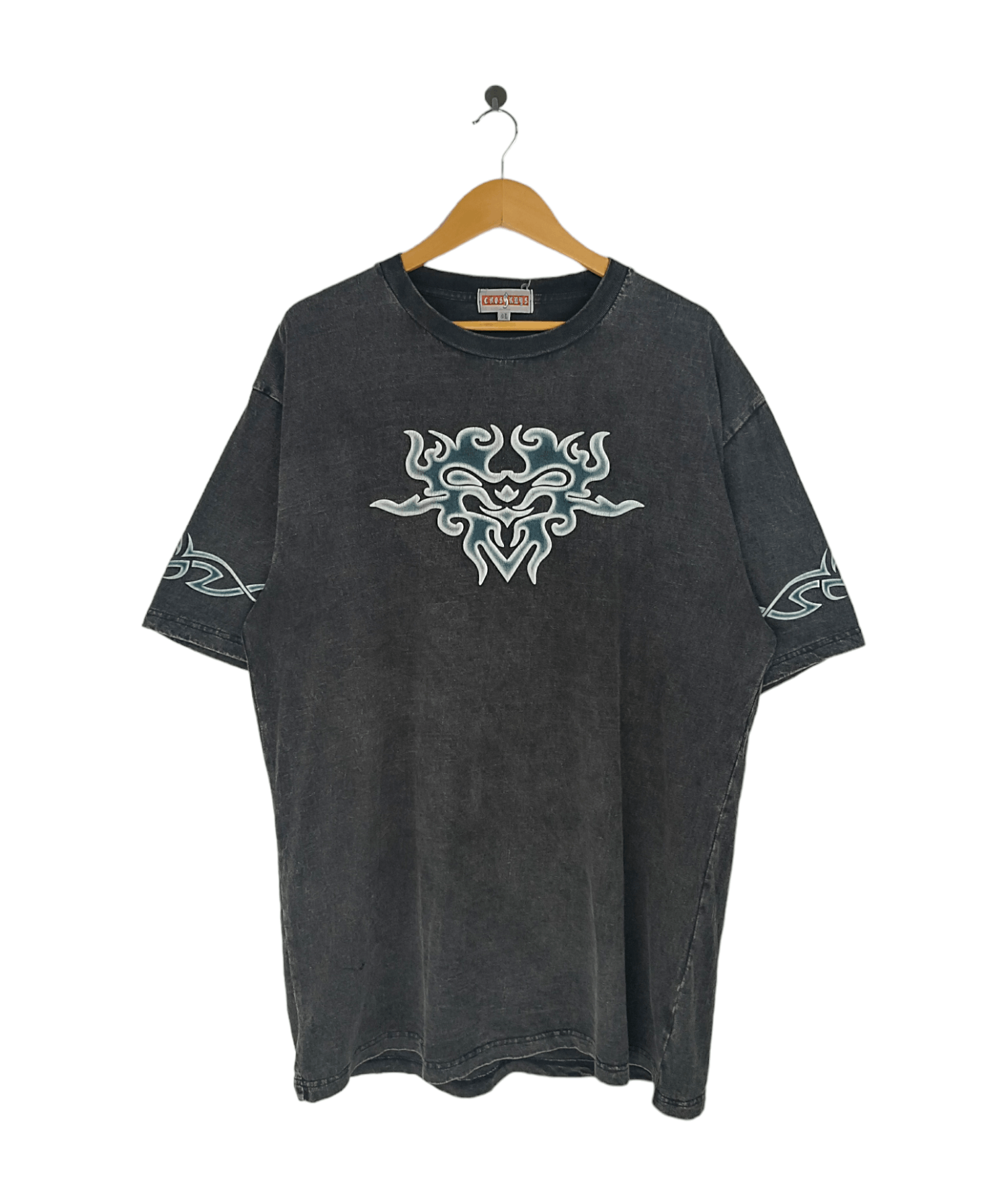 Tribal Streetwear VINTAGE Y2K TRIBAL ACID STYLE LGB SKULL TRIBE IFSIXWASNINE Size US XL / EU 56 / 4 - 1 Thumbnail