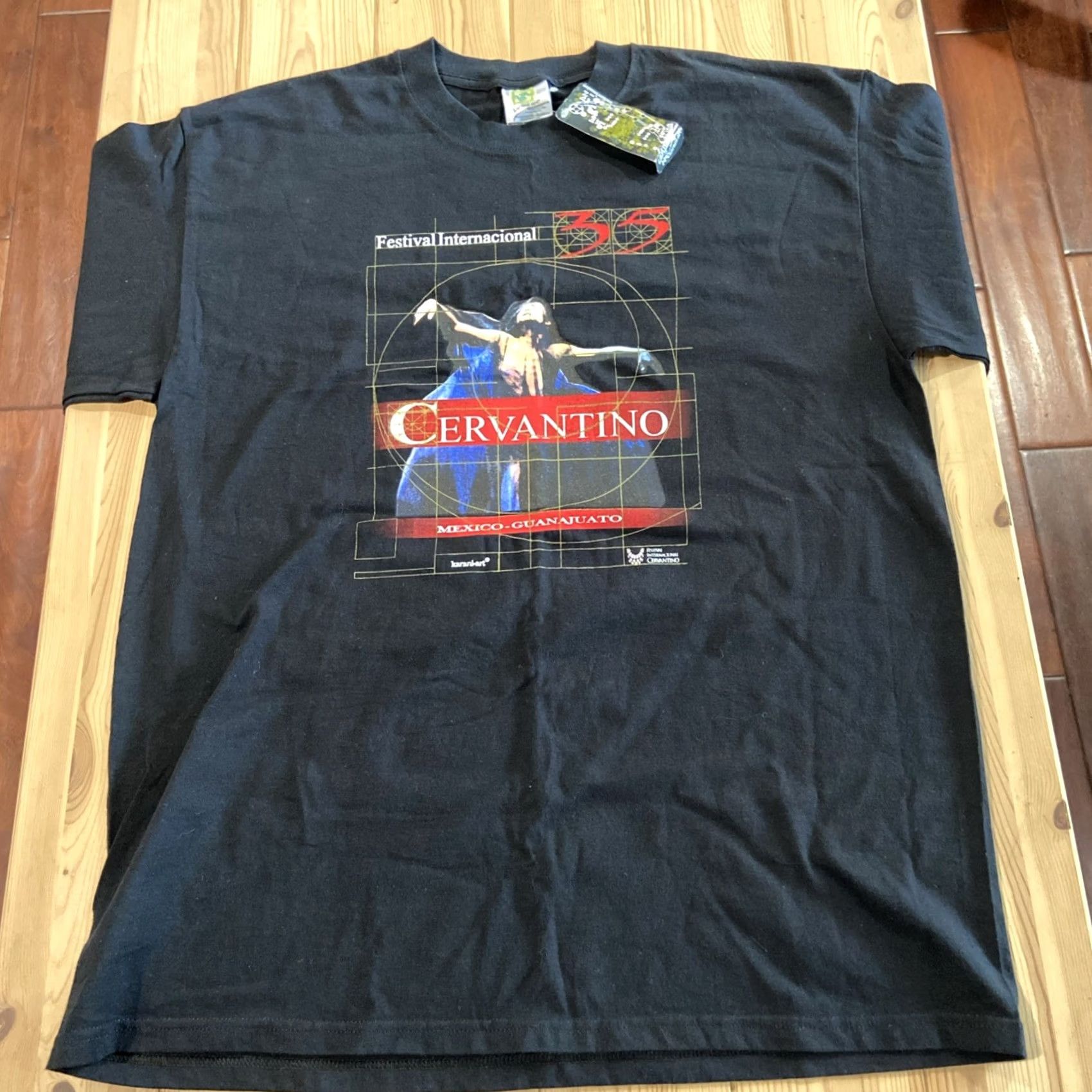 Vintage VINTAGE 90s El Cervantino Festival International Cervantino Shirt Mexico Jumo Blue L Mens Graphic Tee Short Sleeve Cotton Sportswear/Beach Size US L / EU 52-54 / 3 - 2 Thumbnail
