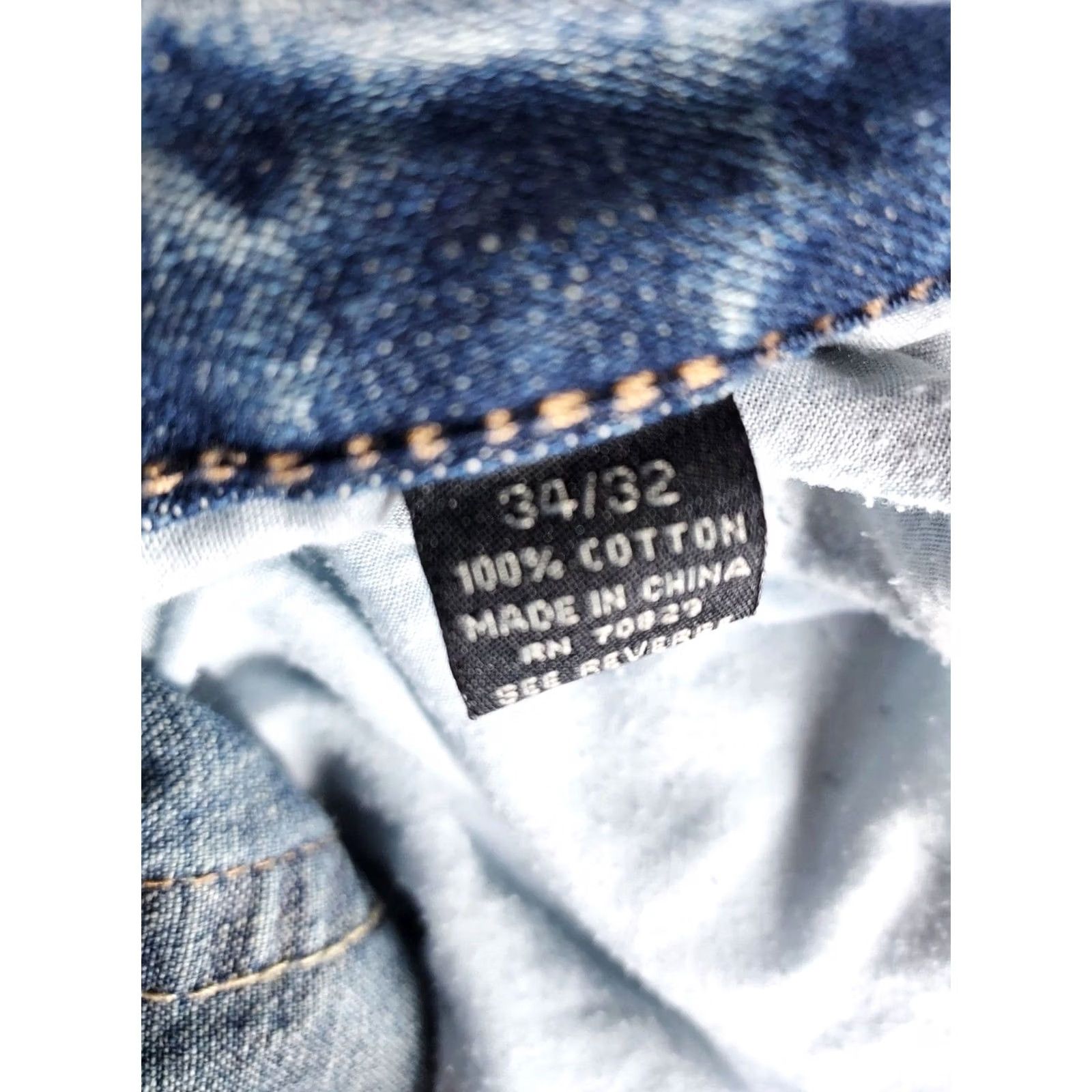 Carbon Carbon Mens Bootcut Jeans 34x32 Denim Blue 5-Pocket Regular Inseam 31in Relaxed Straight Casual Collection Jeans Size US 34 / EU 50 - 4 Thumbnail