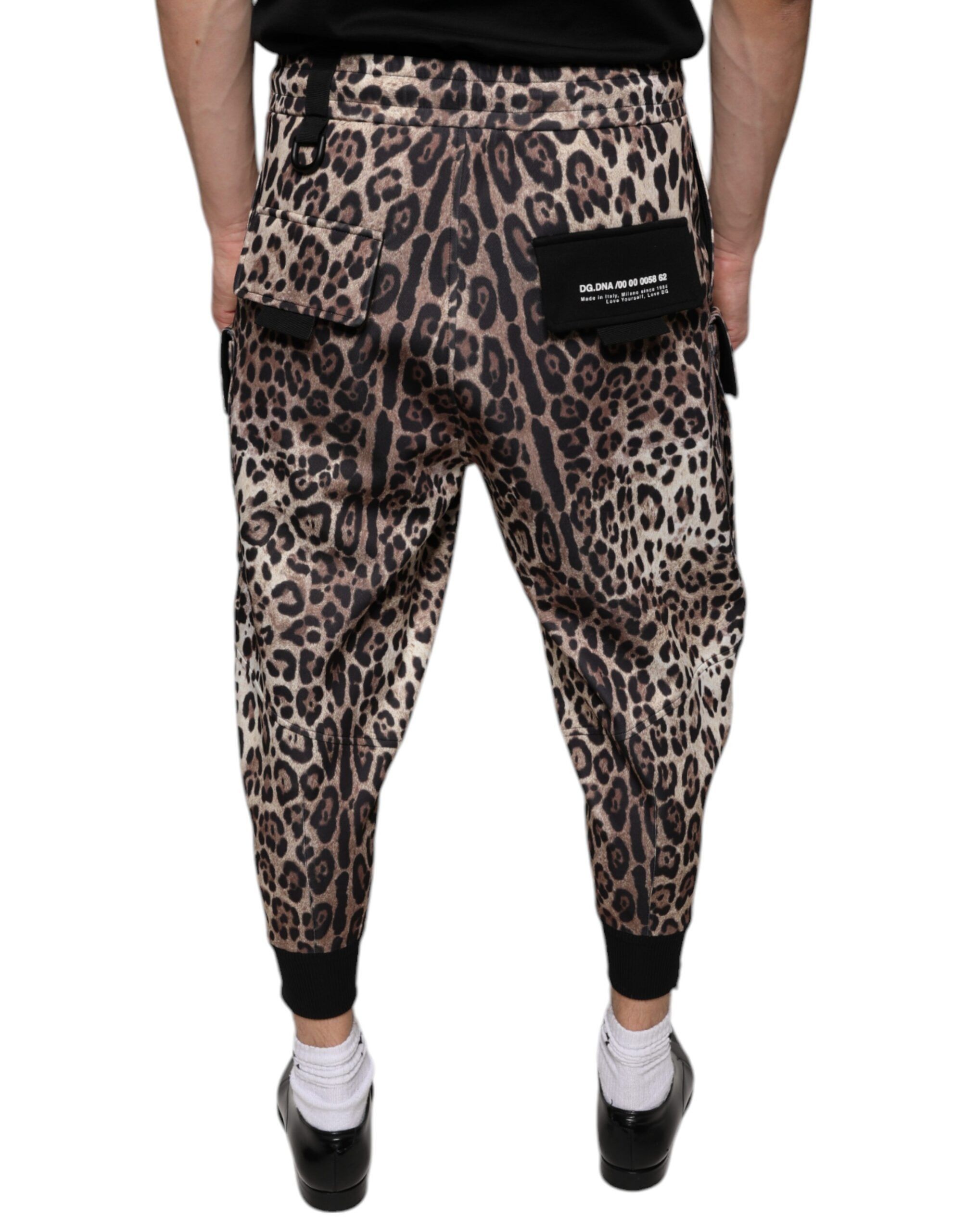 Dolce & Gabbana o1y0125 Leopard-Print Cargo Pant in Brown Size US 28 / EU 44 - 3 Thumbnail