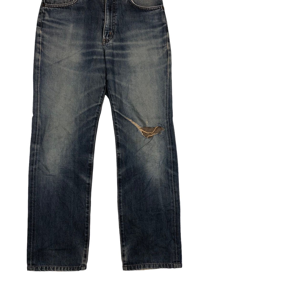 Edwin 🔥90’s BINTAGE JEANS 503 EDWIN DISTRESSED PUNK DESIGN Size US 26 / EU 42 - 5 Thumbnail