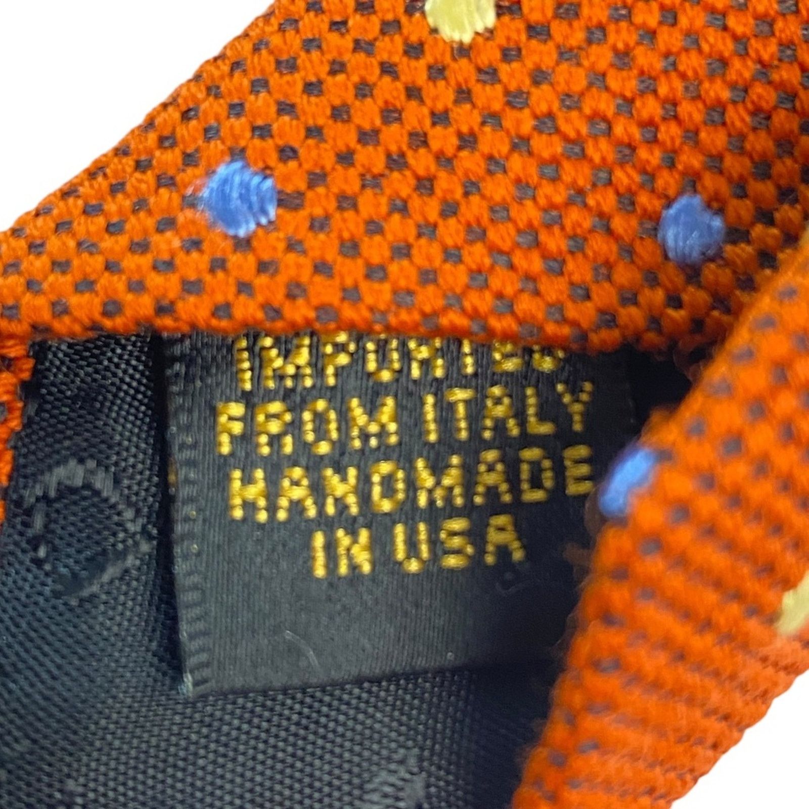 Donna Karan DONNA KARAN SIGNATURE Silk Tie Necktie Apricot Oversized Size ONE SIZE - 3 Thumbnail