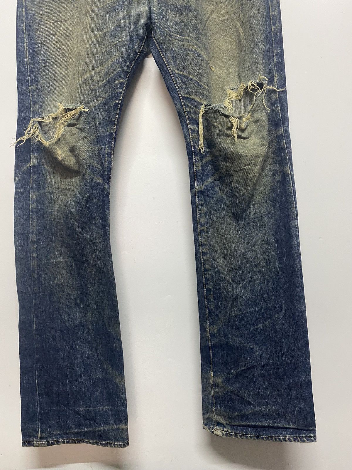 Japanese Brand × Takeo Kikuchi Takeo Kikuchi Distressed Denim Jeans Pants Japan Size US 34 / EU 50 - 4 Thumbnail