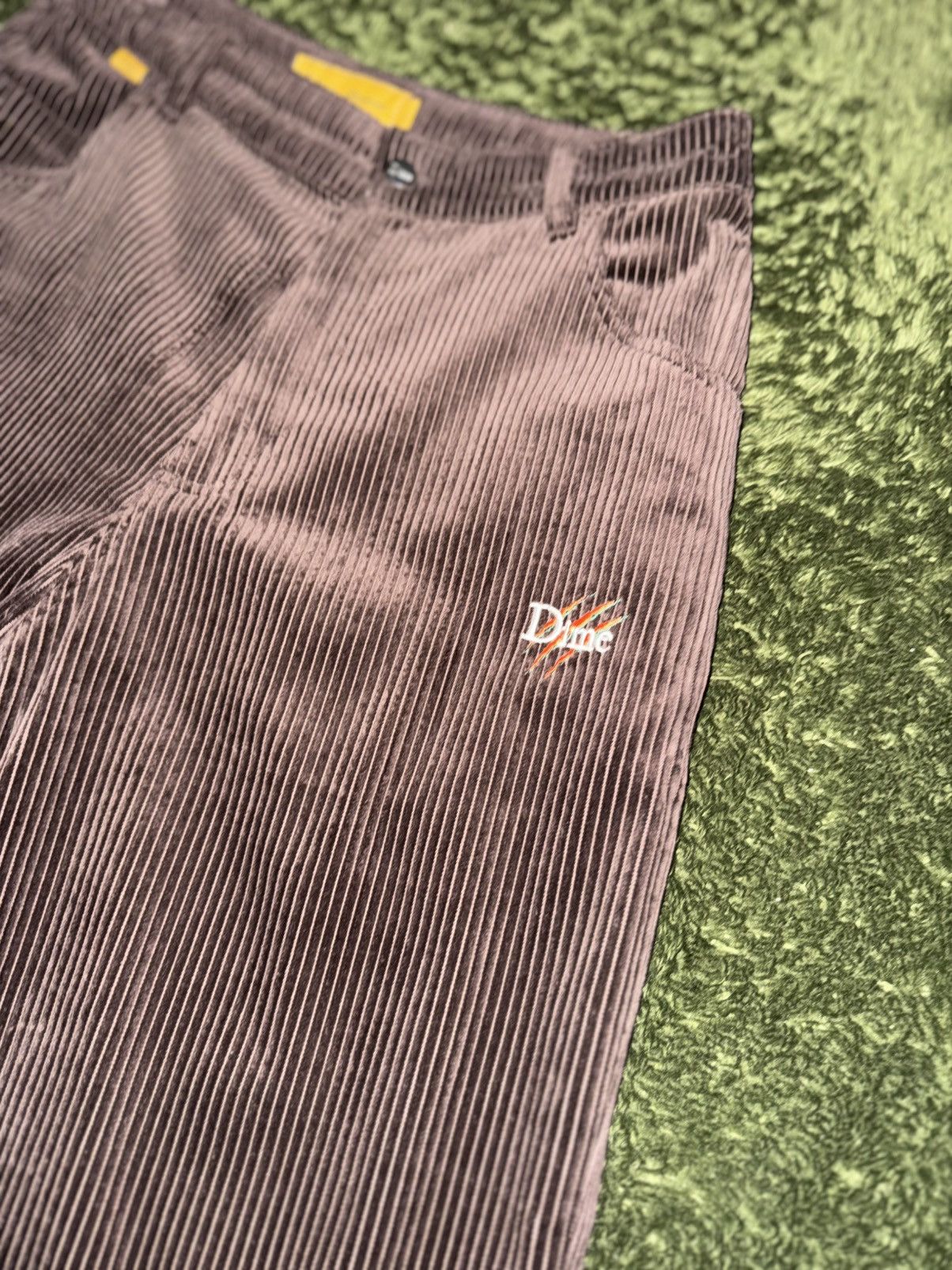 Dime [M] Dime Baggy Dino Embroidered Corduroy Pants Brown Size US 32 / EU 48 - 2 Thumbnail