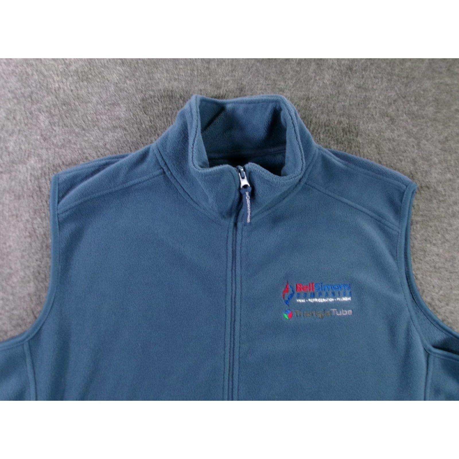 Vintage Forester Vest Mens L Blue Full Zip Embroidered BellSimons TriangleTube Fleece Size US L / EU 52-54 / 3 - 2 Thumbnail