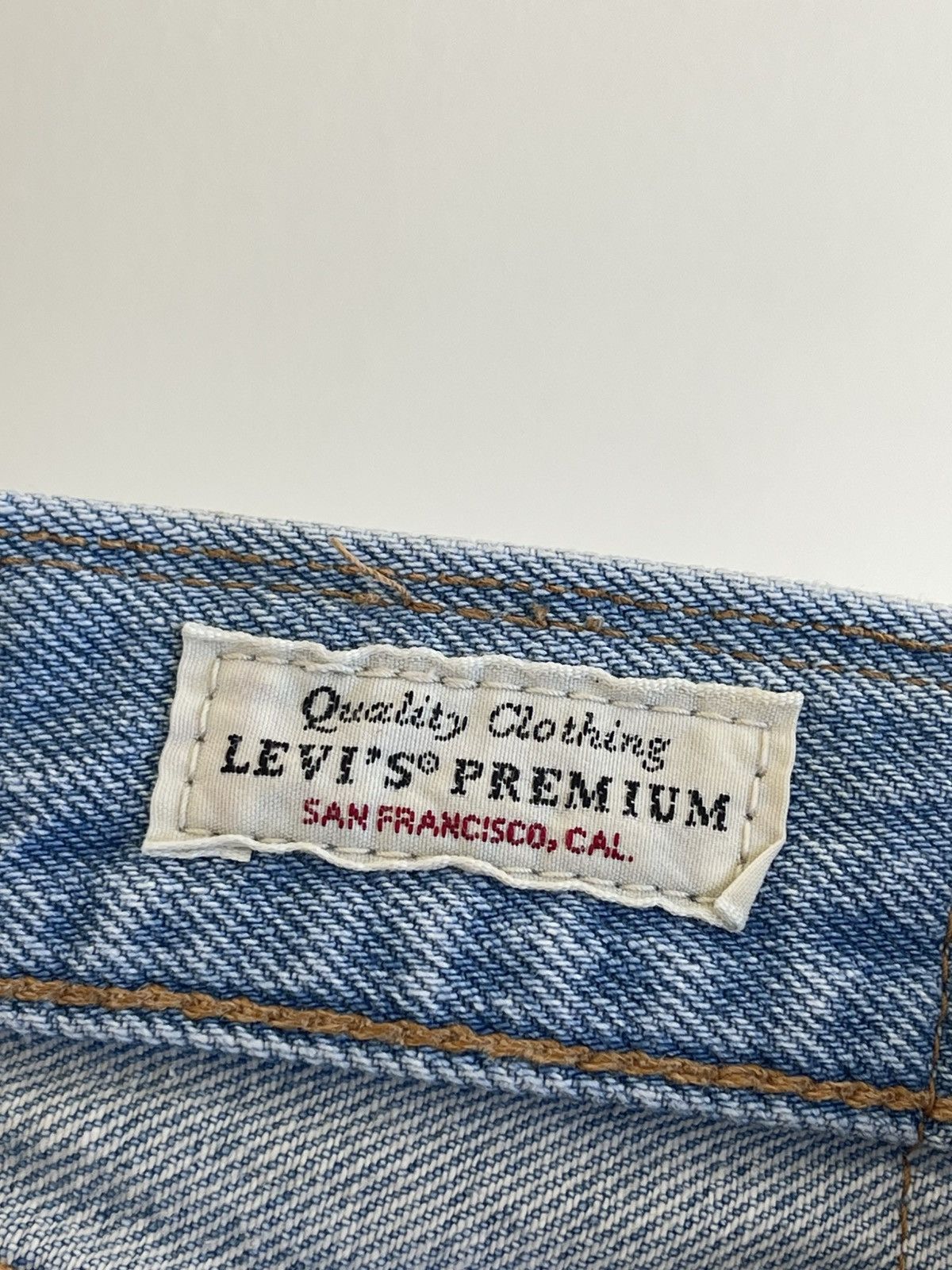 Levi's Premium 501 Big E Straight Tapered Regular Fit Denim Jeans Size US 36 / EU 52 - 11 Thumbnail