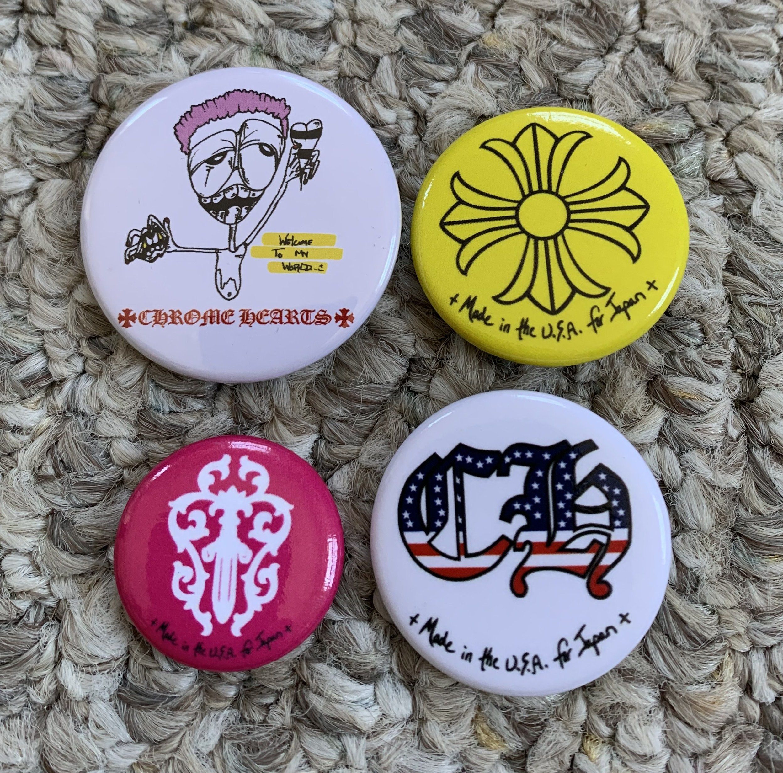 Chrome Hearts × Matty Boy Chrome Hearts x Matty Boy Set of 4 Pins