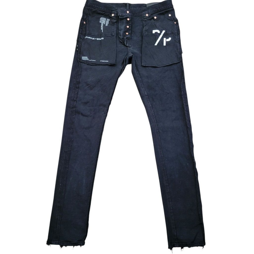 Purple Brand PURPLE BRAND STYLE NO P001 Men Button-Fly Skinny Jeans 30/32 Size US 30 / EU 46 - 3 Thumbnail