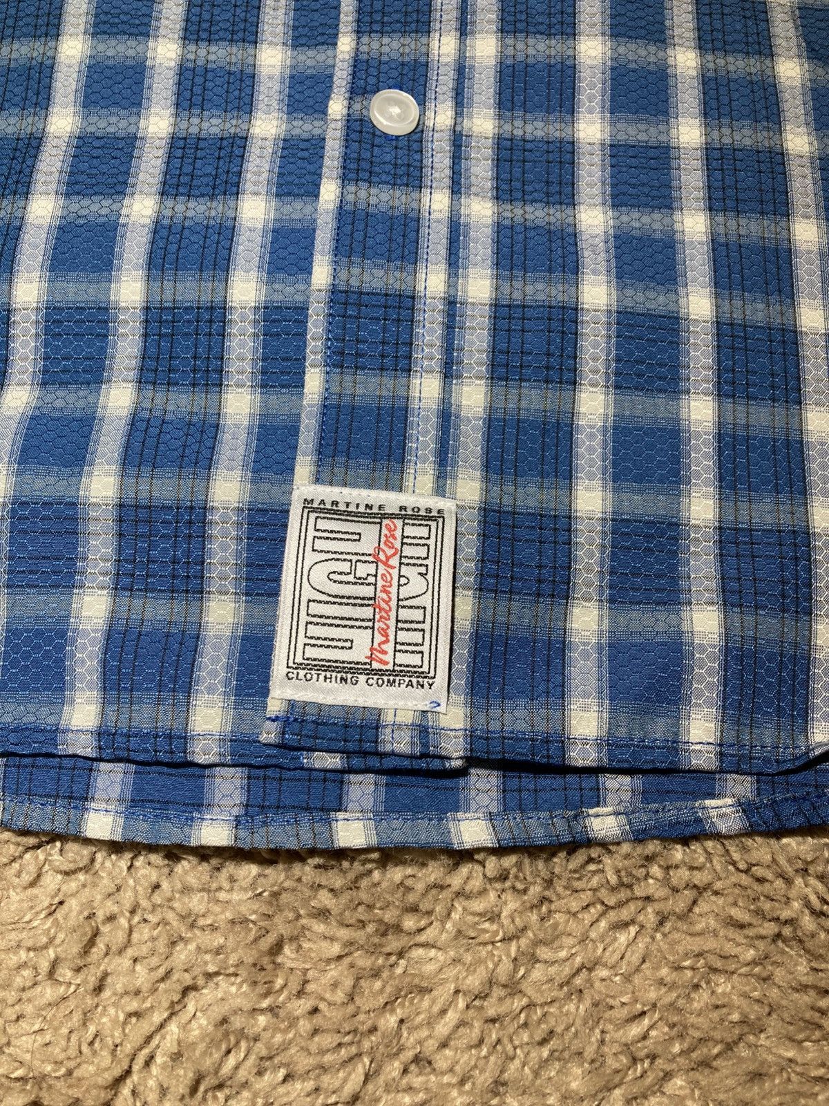 Martine Rose New SS23 Martine Rose Honeycomb Plaid Button Up 2023 Runway Size US S / EU 44-46 / 1 - 5 Thumbnail