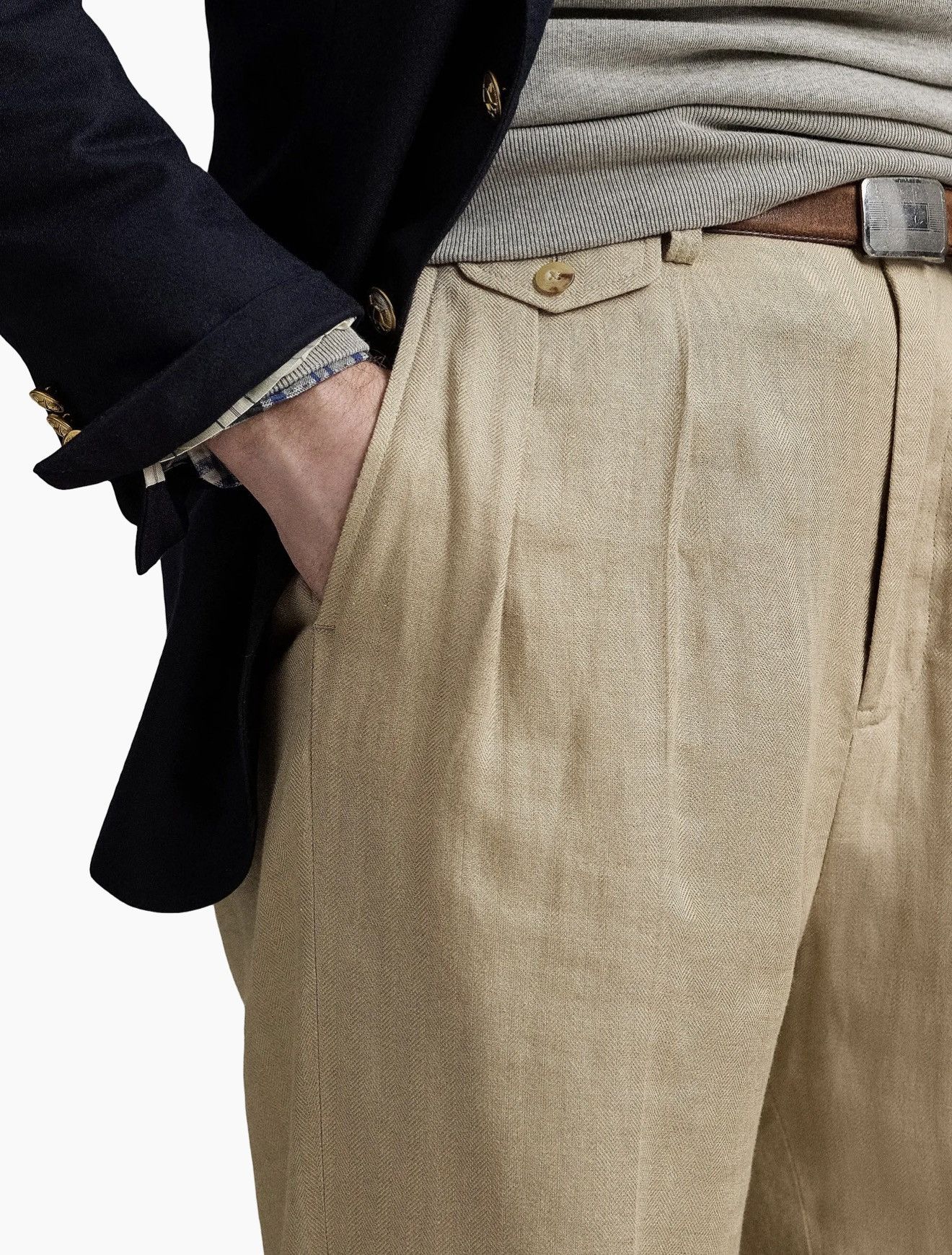 Polo Ralph Lauren Ralph Lauren Polo Whitman Relaxed Fit Herringbone Pant 34x32 Size US 34 / EU 50 - 4 Thumbnail