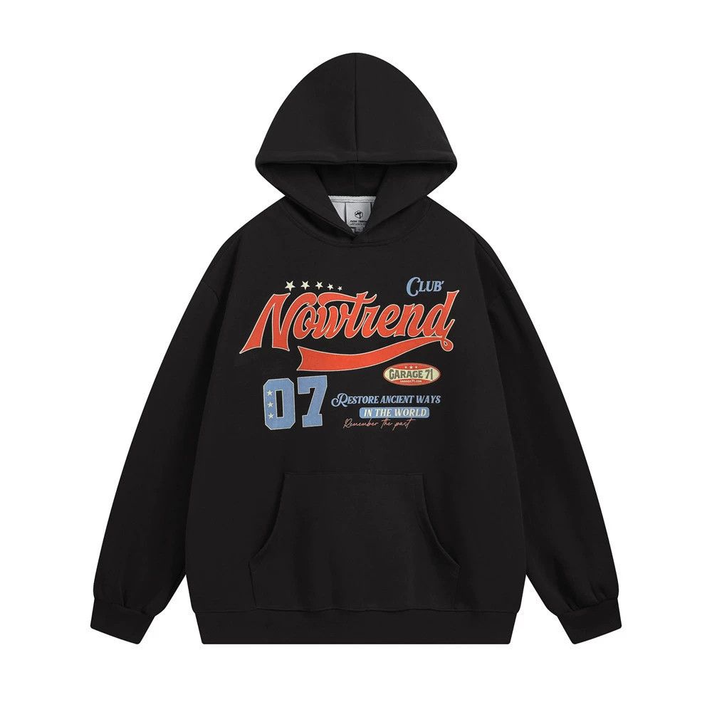 Vintage Men's casual American street style letter print hoodie Size US M / EU 48-50 / 2 - 1 Thumbnail