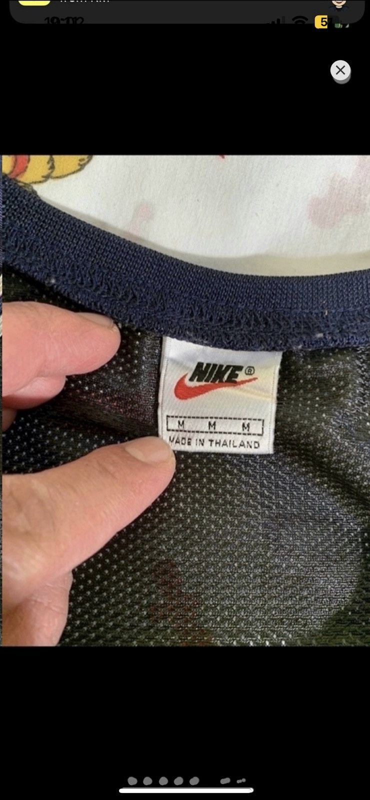 Nike ***FINAL DROP***RARE 90s NIKE CUTOFF JERSEY RAW HEM M Size US M / EU 48-50 / 2 - 6 Thumbnail
