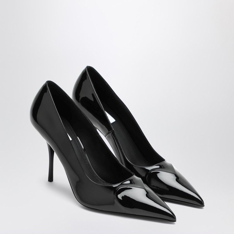 Alaia Alaia Pumps Le Coeur 3D 90 In Black Varnish Size US 6.5 / IT 36.5 - 1 Thumbnail
