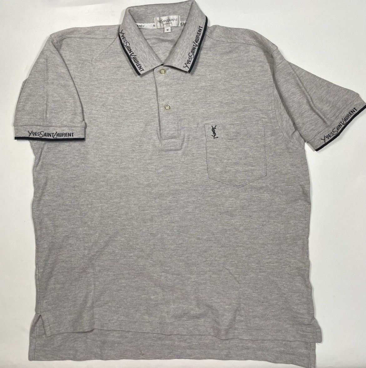 Yves Saint Laurent Vintage Yves Saint Laurent Polo shirt embroidery Size US M / EU 48-50 / 2 - 3 Thumbnail