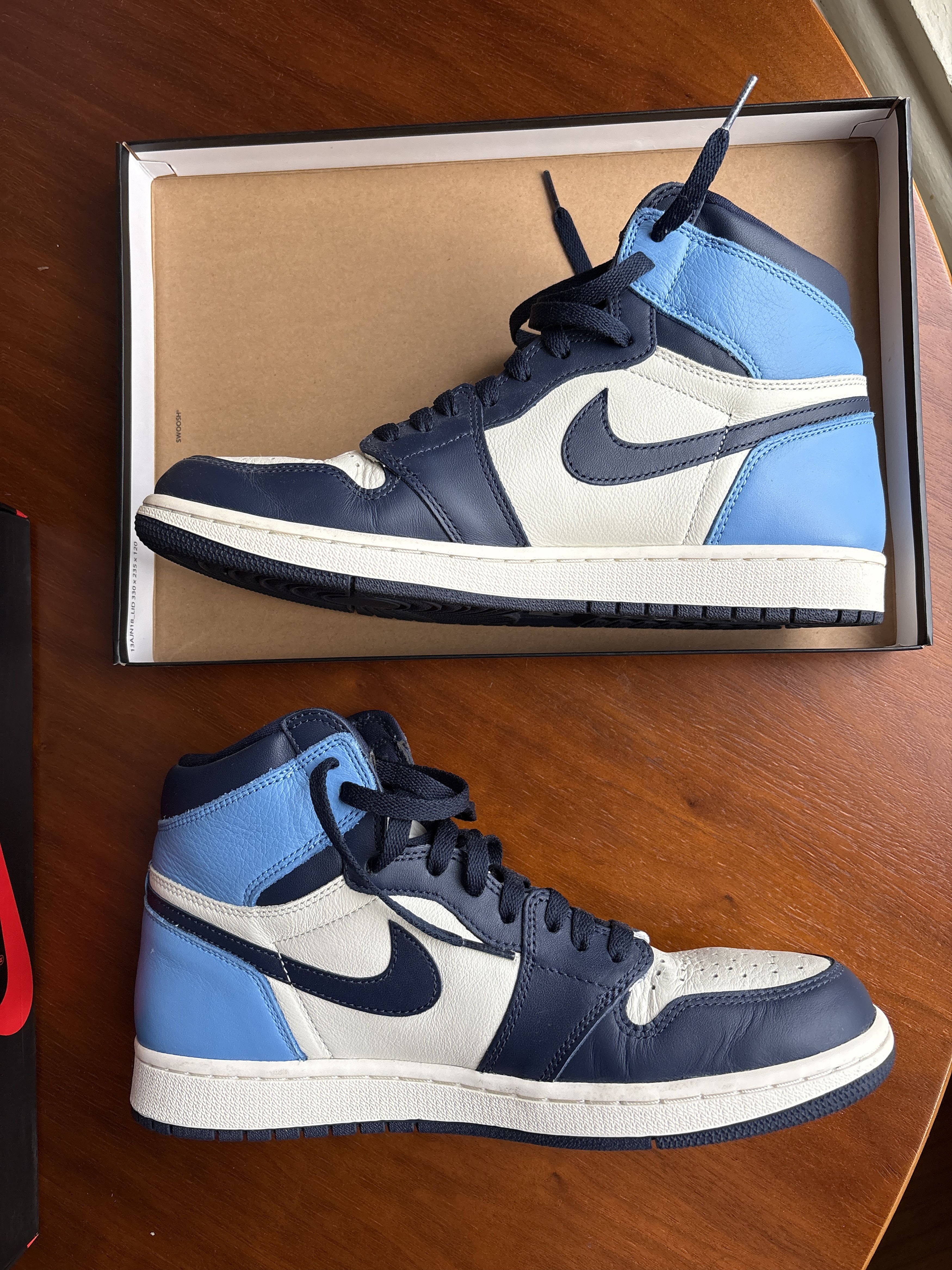 Nike Air Jordan 1 Osbidian Size US 11 / EU 44 - 10 Thumbnail