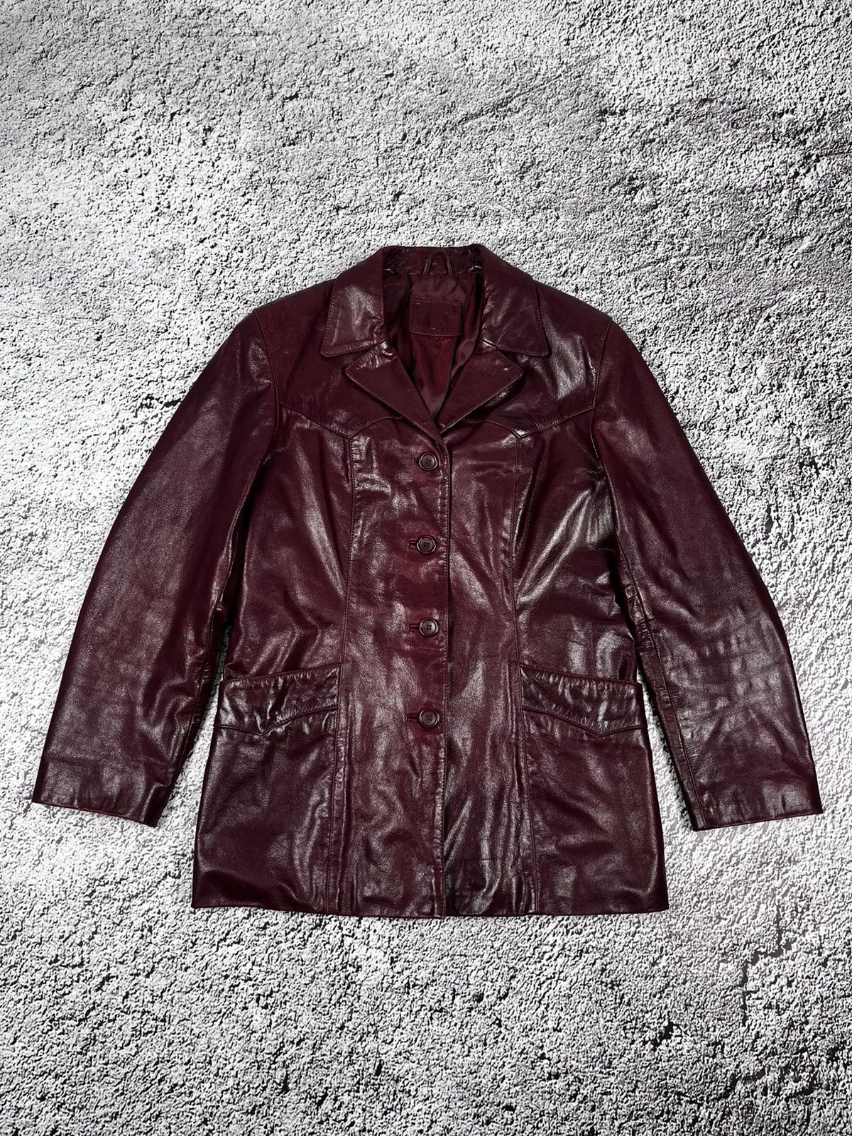 Leather Vintage Y2K Leather Tyler Durden vibe avantgarde jacket coat Size M / US 6-8 / IT 42-44 - 1 Thumbnail