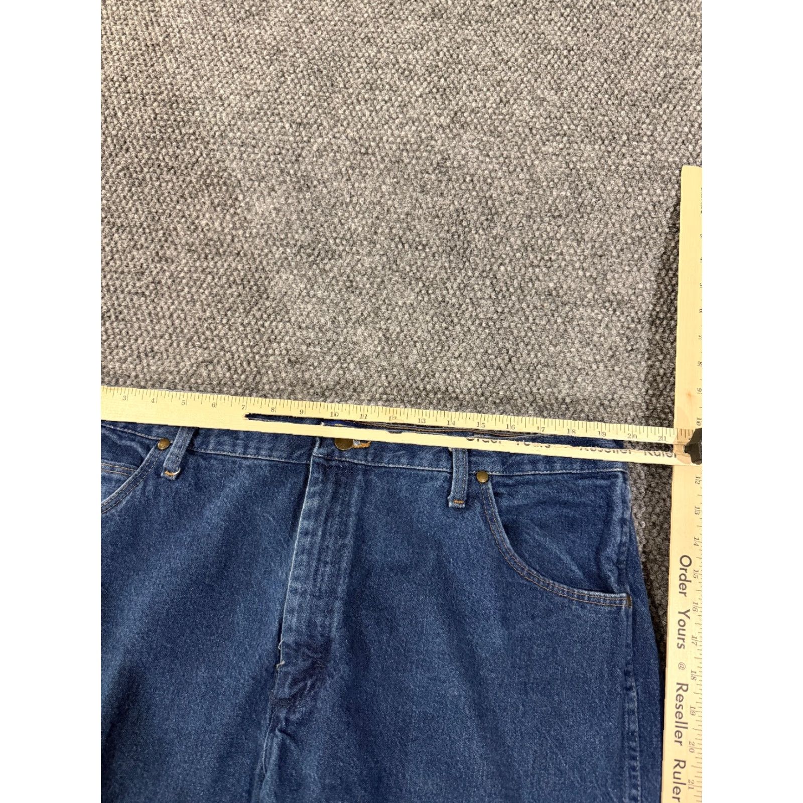 Wrangler Wrangler Jeans Mens 40x32 47MWZ Denim Western Cowboy Cut Regular Fit Blue Cotton Blend 5-Pocket Logo Vintage No Size US 40 / EU 56 - 4 Thumbnail