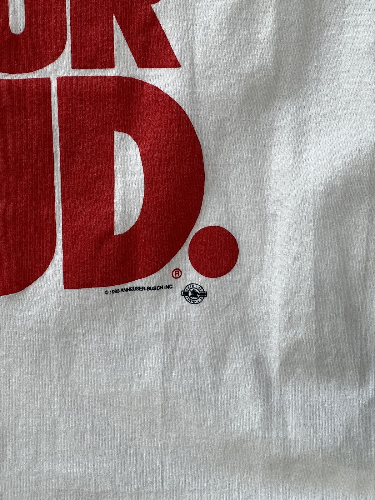 Vintage Vintage Proud to be Your Bud Budweiser Beer Single Stitch XL Size US XL / EU 56 / 4 - 6 Thumbnail