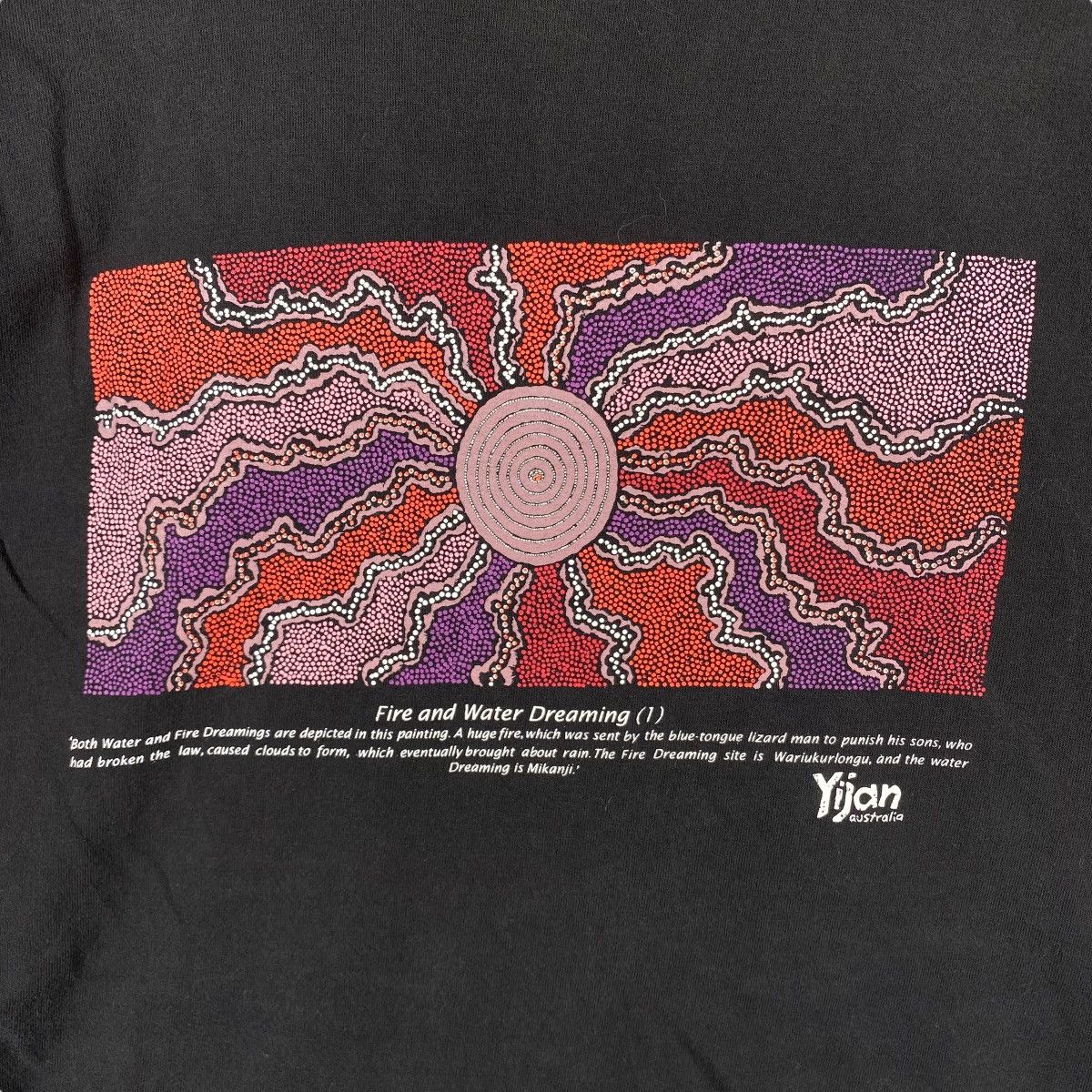 Vintage Vintage 90's YIJAN AUSTRALIA Fire And Water Dreaming Art Size US L / EU 52-54 / 3 - 2 Thumbnail