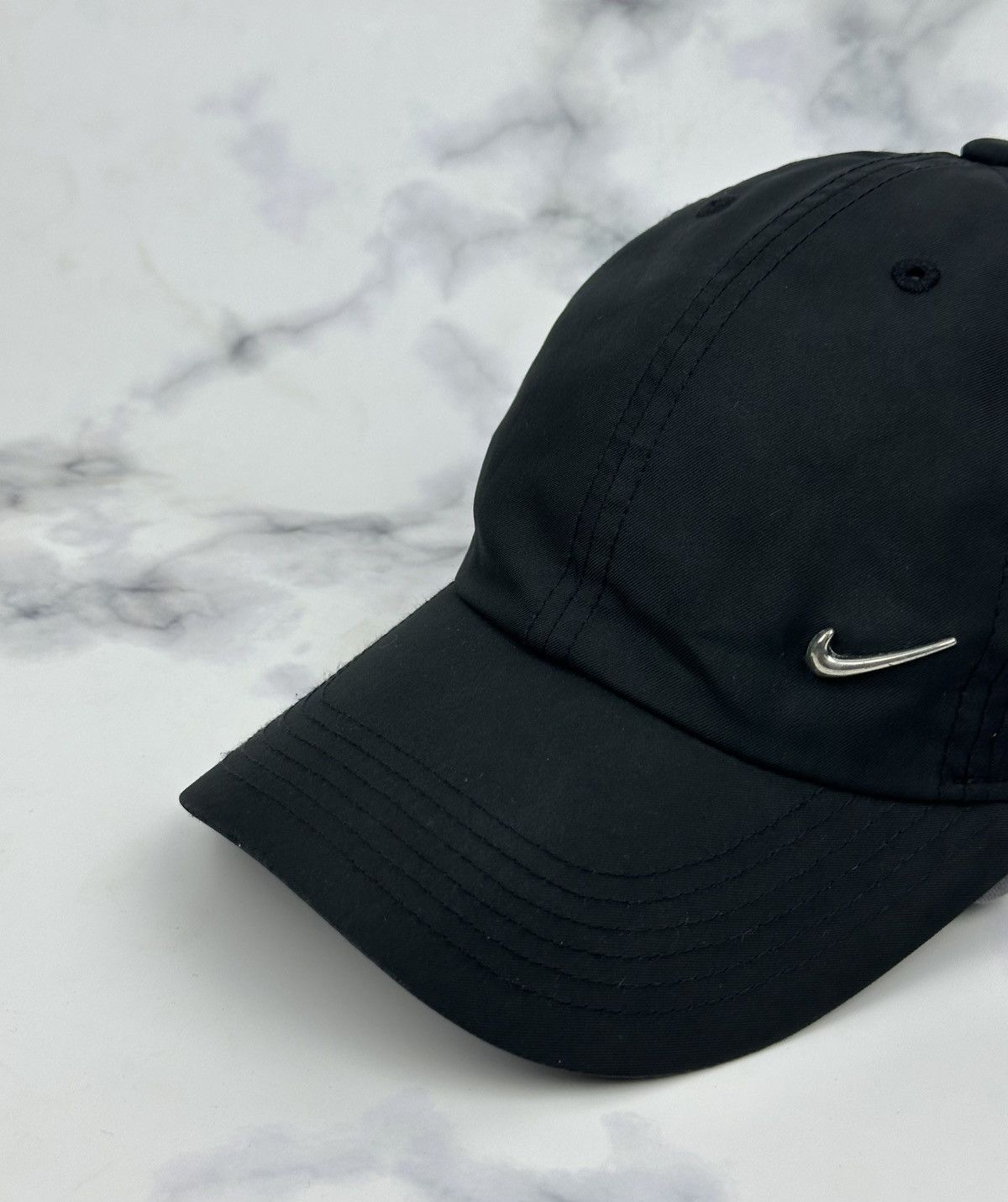 Nike Nike Metal Logo vintage cap Black Size S/M Size ONE SIZE - 2 Thumbnail