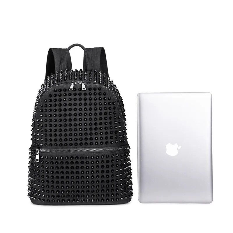 Japanese Brand × Vintage Backpacks Rivet Black Soft Washed Size ONE SIZE - 6 Thumbnail