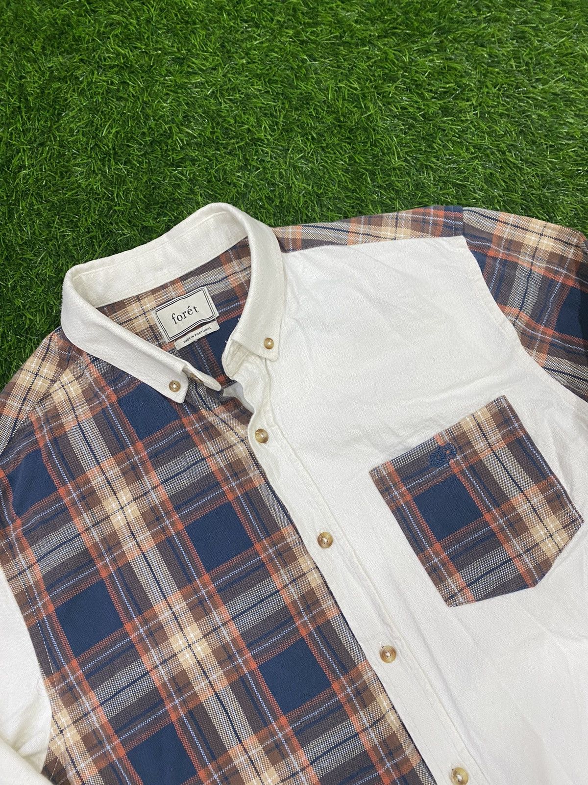 foret Foret Studio Split Buttom Up Split Check Shirt Size US XL / EU 56 / 4 - 3 Thumbnail