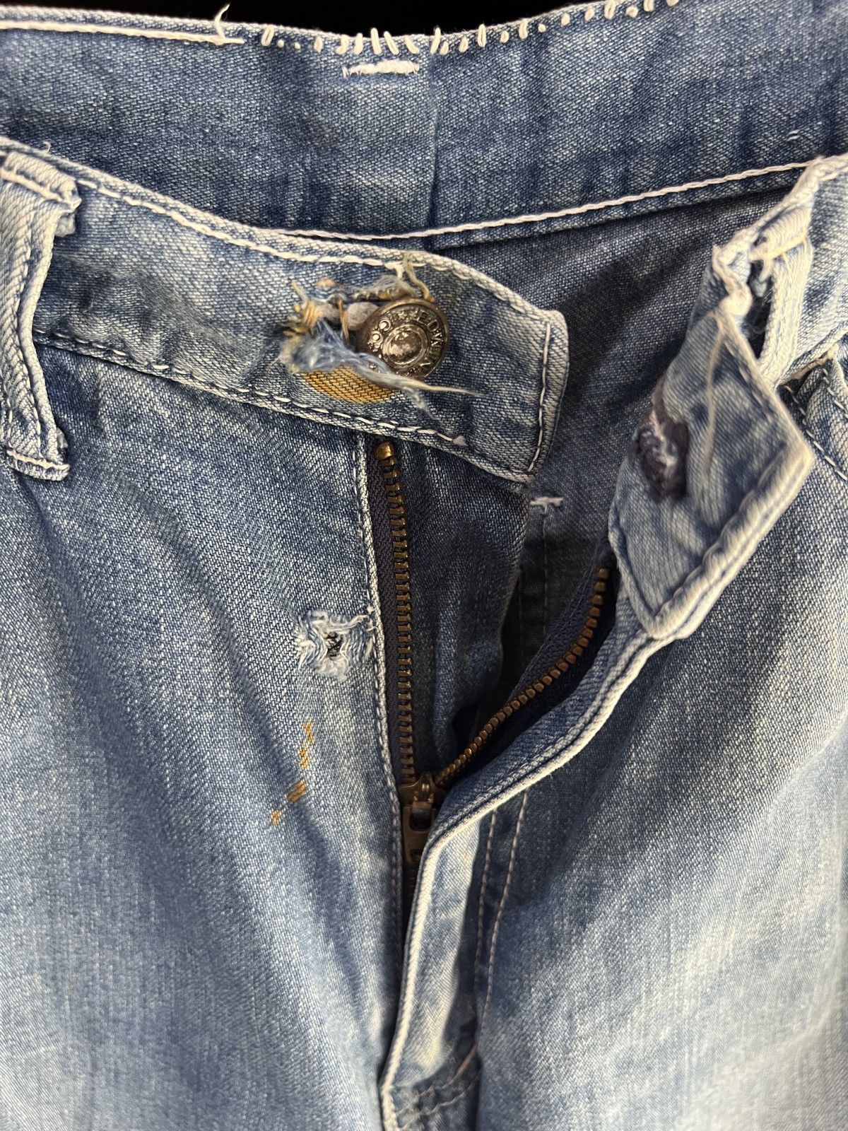 Edwin 🔥Rare Vintage Edwin Carpenter Distressed Denim Size US 26 / EU 42 - 10 Thumbnail
