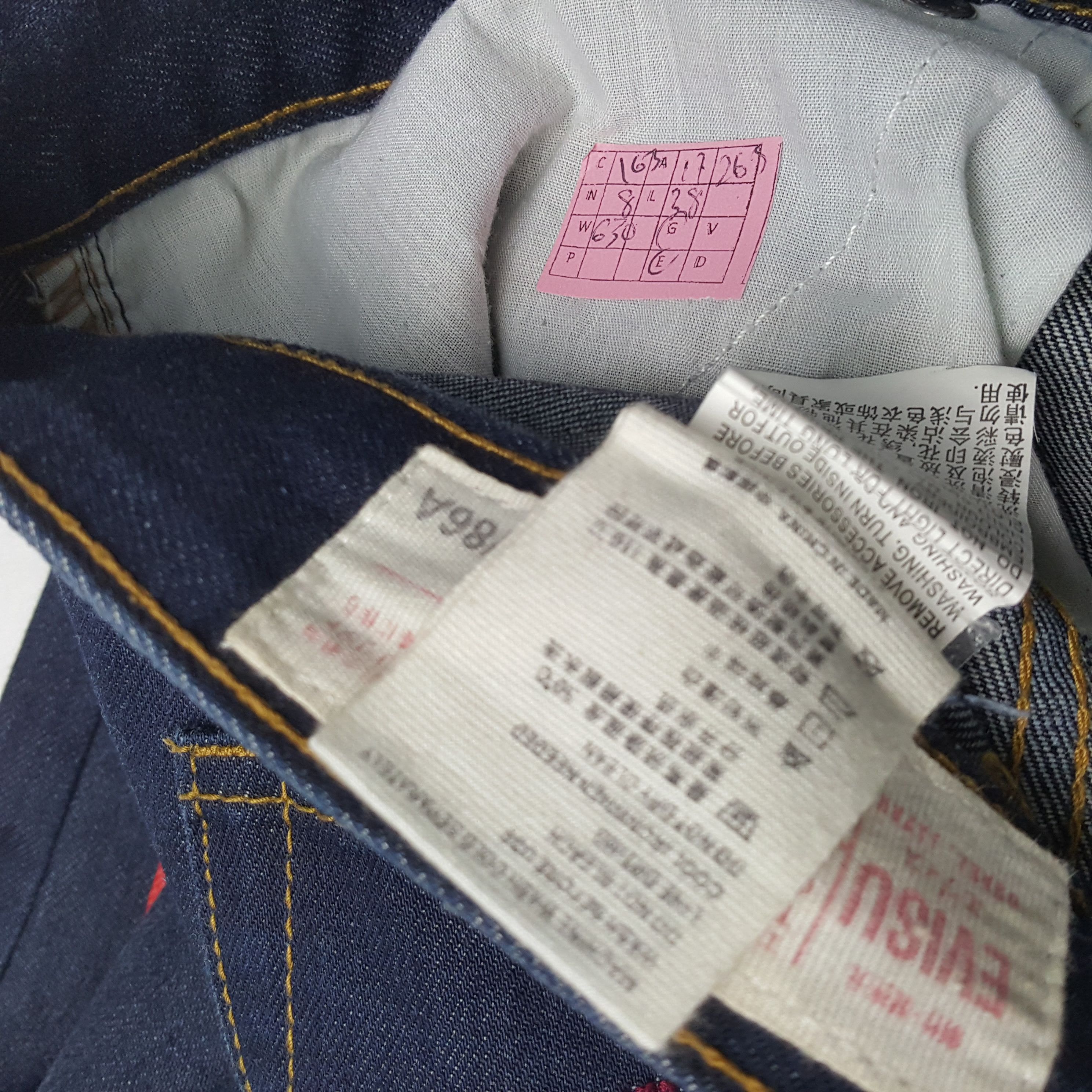 Japanese Brand × Vintage EVISU Japanese Brand Streetwear Custom Daicock Jeans Size US 34 / EU 50 - 13 Thumbnail