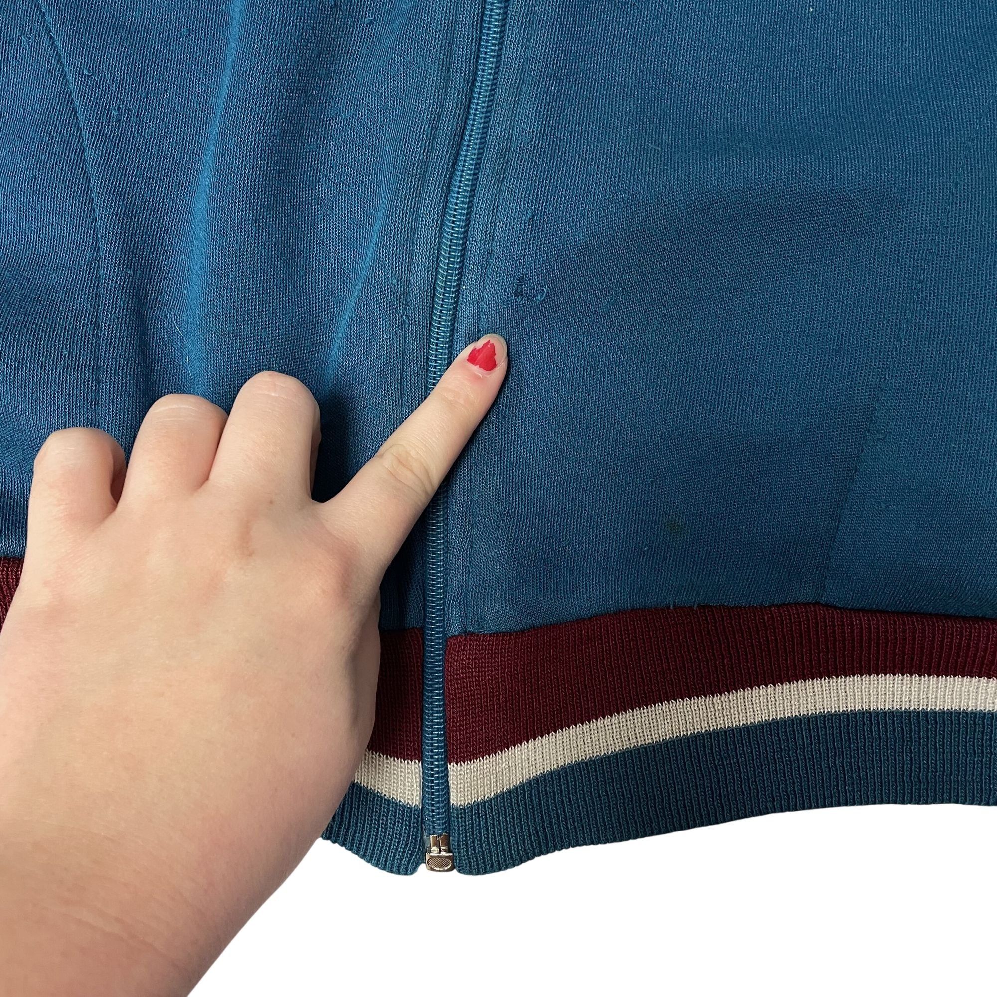 Other Vtg Carl Michaels Maroon Blue COLOR BLOCK Athletic Jacket Size US XL / EU 56 / 4 - 9 Thumbnail
