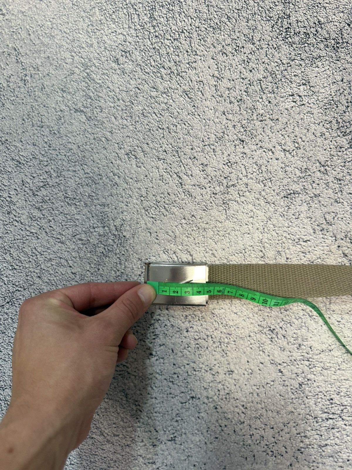 Nike Vintage Nike Canvas Belt Beige Strap Silver Buckle 116cm Size ONE SIZE - 12 Thumbnail