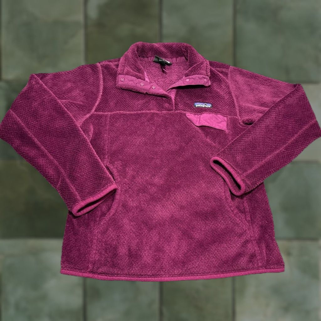 Patagonia Patagonia Pullover Sweatshirt Womens Small Purple Re-Tool Snap-T Fleece Mock Neck 1/4 Zip Logo Activewear Size S / US 4 / IT 40 - 1 Thumbnail
