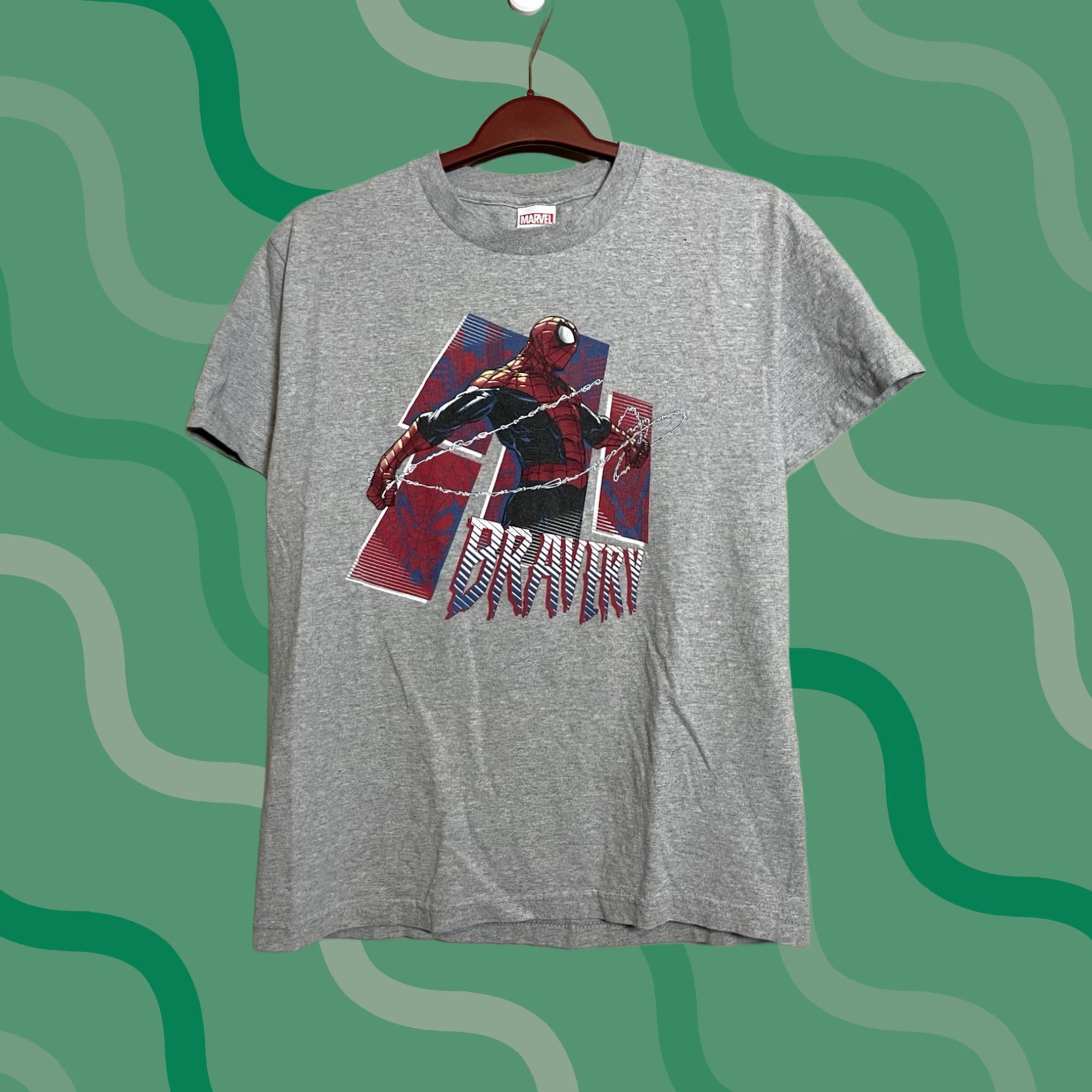 Vintage VINTAGE Marvel Spider-Man Bravery Super Hero Movie Promo Shirt M Men Gray 90s, Shirt Mens Spider-Man Size US M / EU 48-50 / 2 - 1 Thumbnail