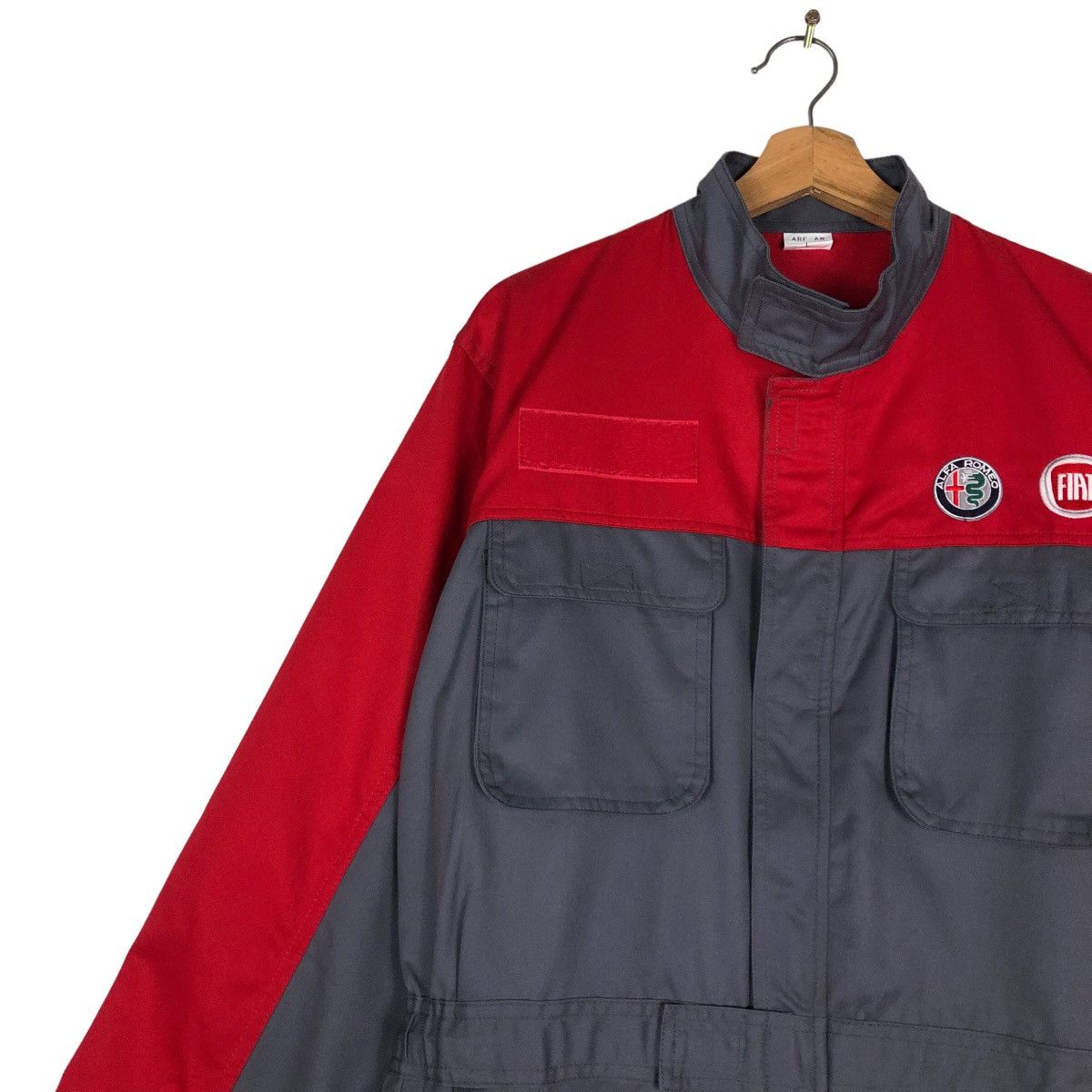 Japanese Brand 🔥90’s Vintage Overall Worker Big Logo Japan Racing Size US 36 / EU 52 - 6 Thumbnail