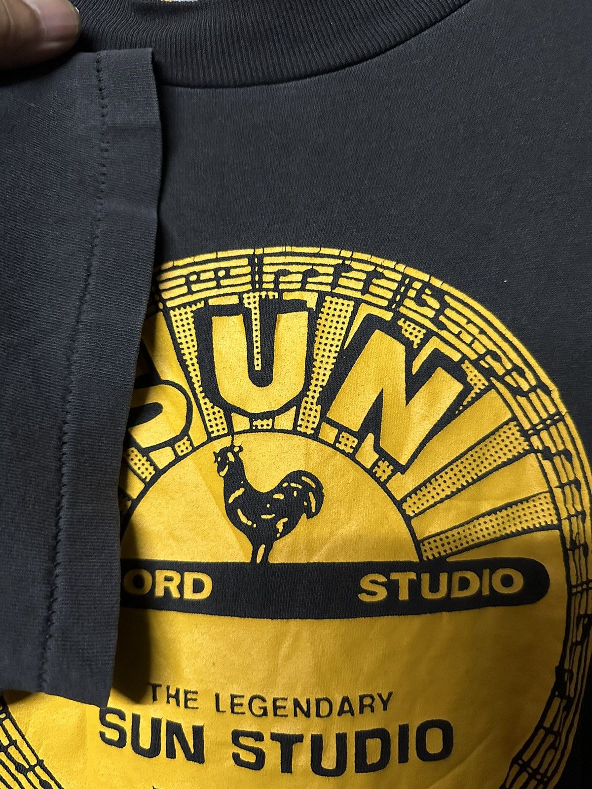 Band Tees × Vintage Vintage 90s Sun Record Studio Single Stitch Faded Tee Size US L / EU 52-54 / 3 - 5 Thumbnail
