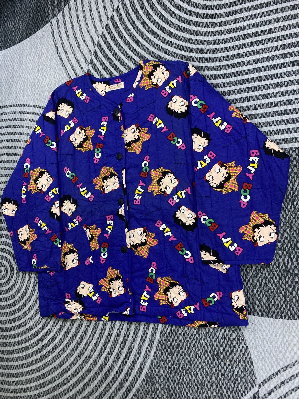 Vintage 80s Betty Boop Full Printed Buttoned Jacket
